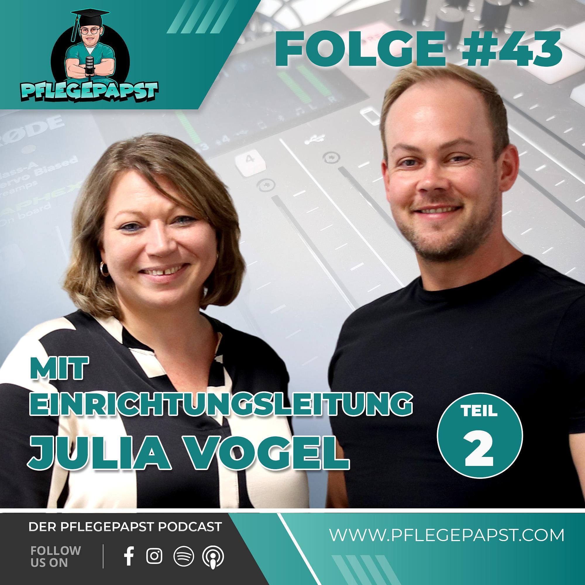 #43 Teil 2 mit Julia Vogel – Personalgewinnung und die Zukunft der Pflege