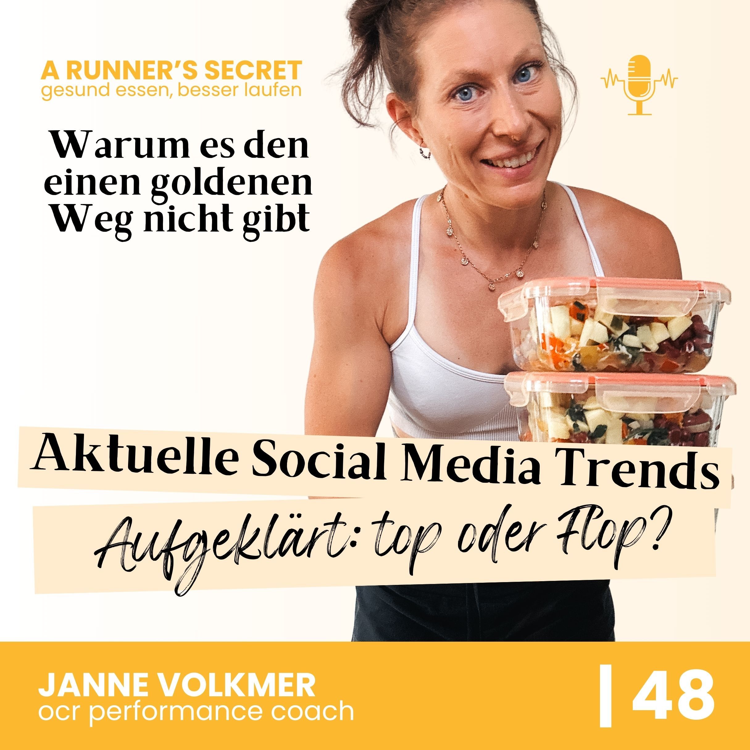 48 | Aktuelle Social Media Fitness-Trends aufgeklärt: top oder Flop? - Warum es den einen goldenen Weg nicht gibt
