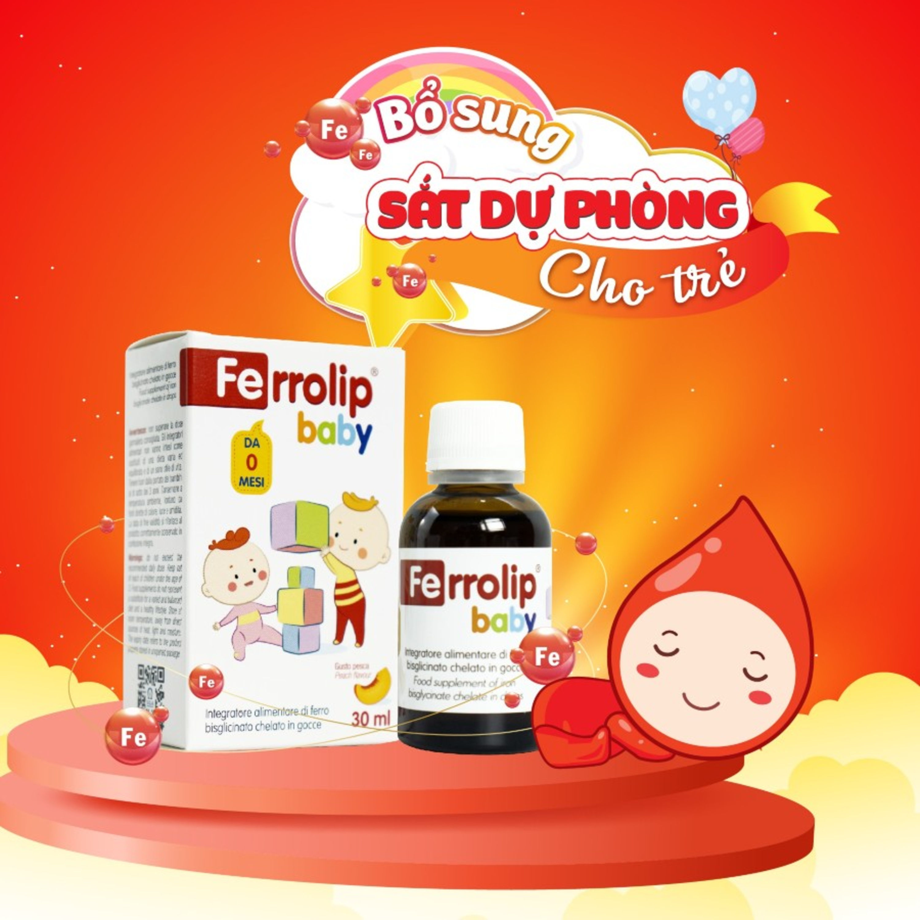 5 ưu điểm vượt trội của sắt Ferrolip Baby cho trẻ