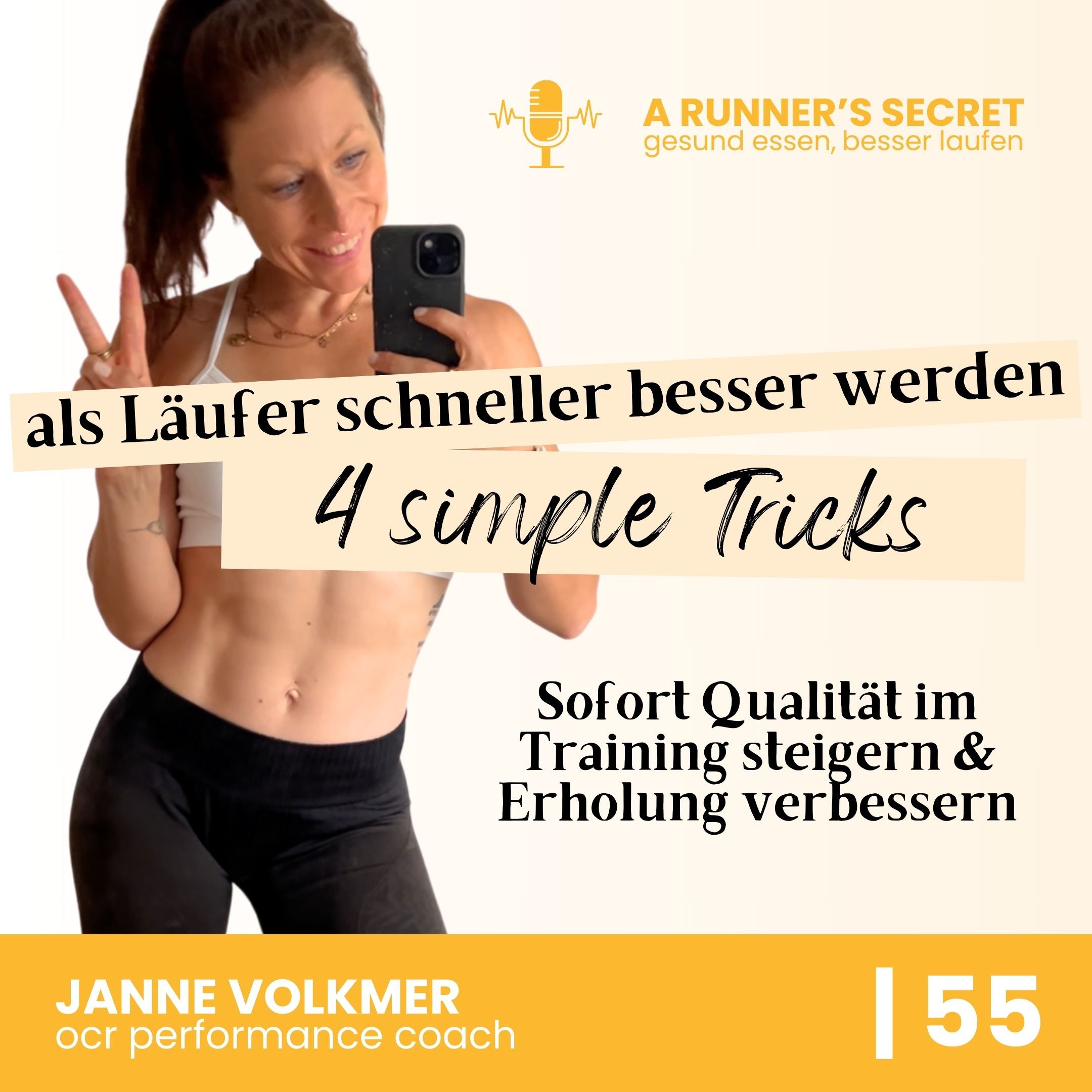 55 | 4 simple Tricks: als Läufer schneller besser werden - Das kannst du jetzt tun, um größere Trainingsfortschritte zu machen