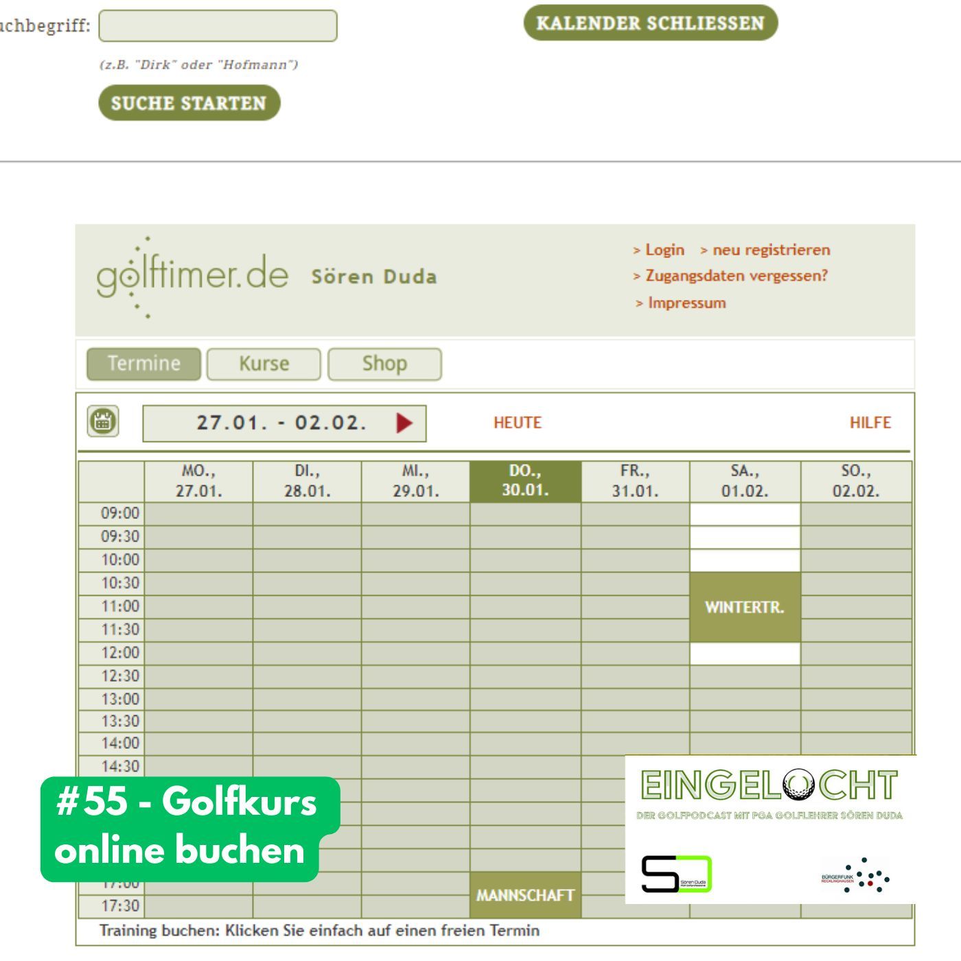 #55 - Golfkurs online buchen