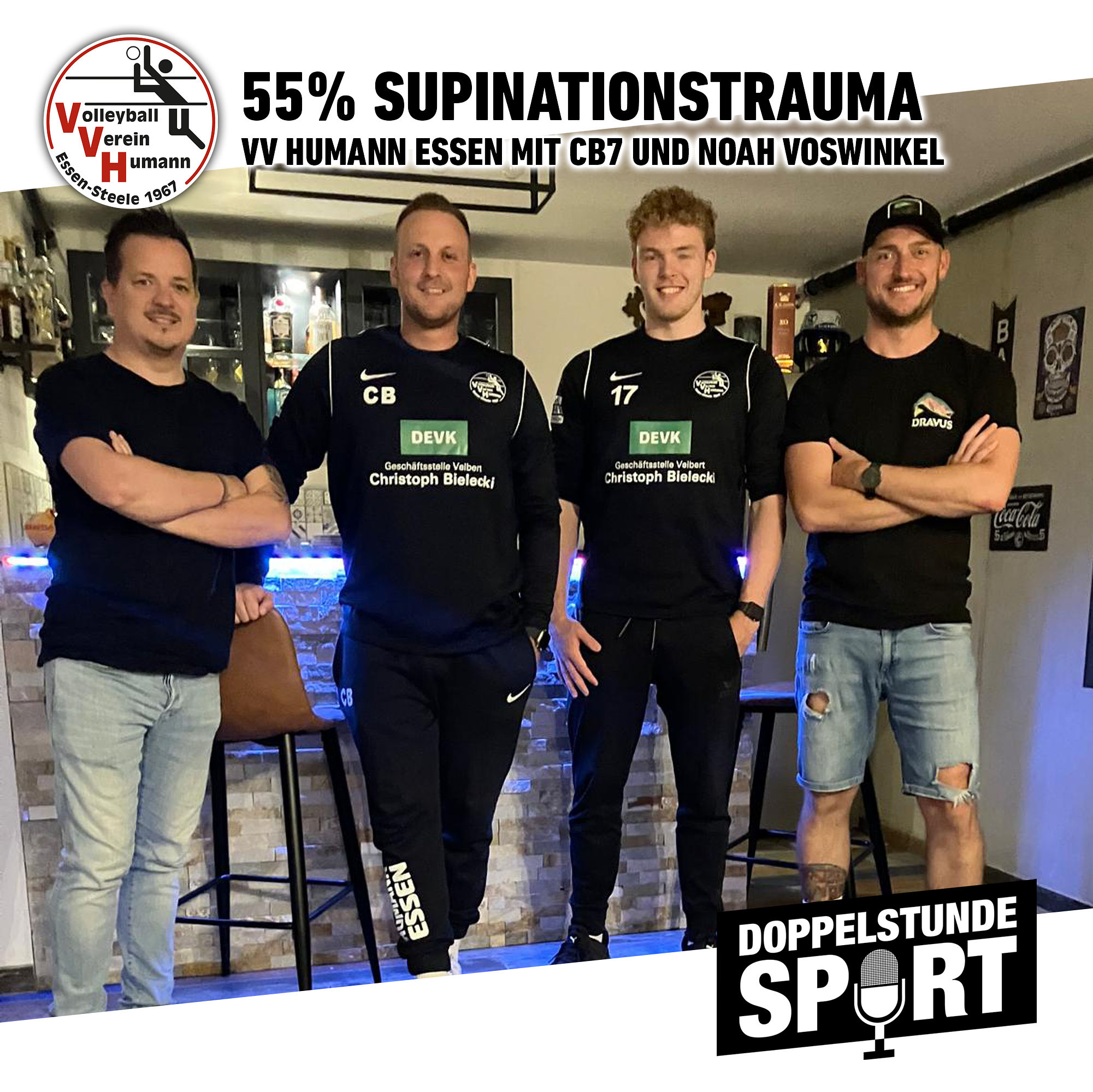 55% Supinationstrauma - Volleyball Verein Humann Essen mit CB7 und Noah Voswinkel