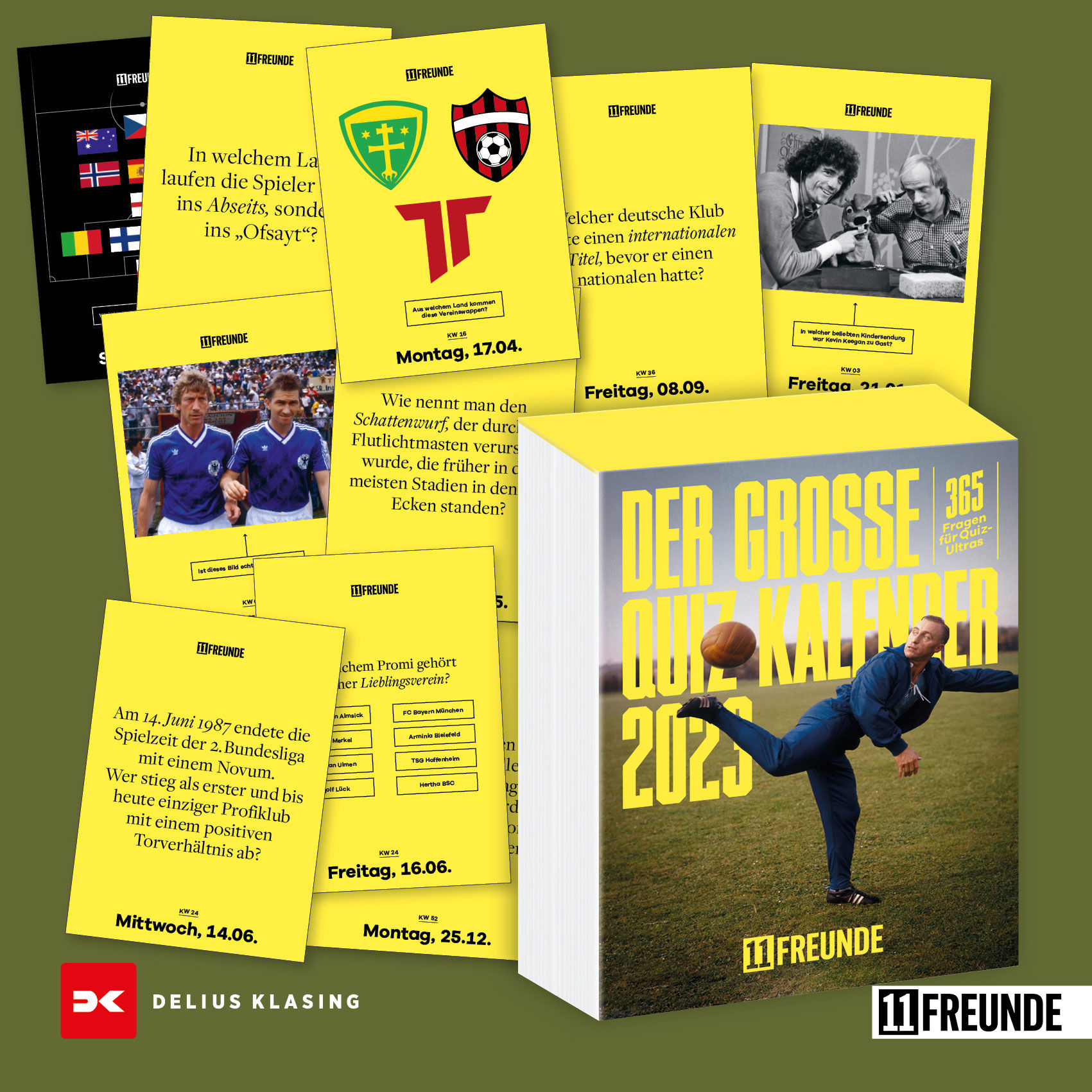 #69 Der 11Freunde Fußball-Quizkalender mit Tim Jürgens und Dirk Völler