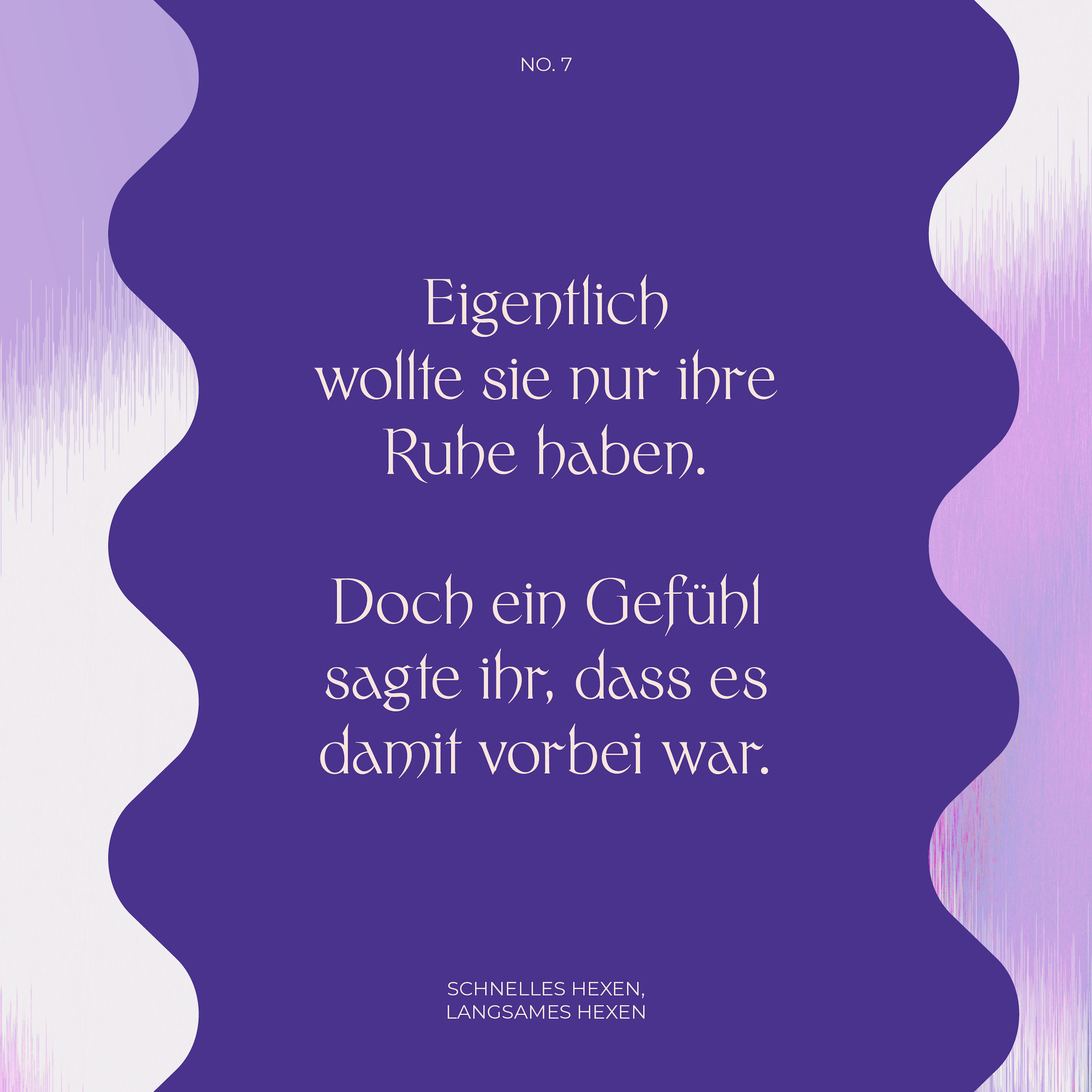 #7 Eigentlich wollte sie nur ihre Ruhe haben. Doch ein Gefühl sagte ihr, dass es damit vorbei war