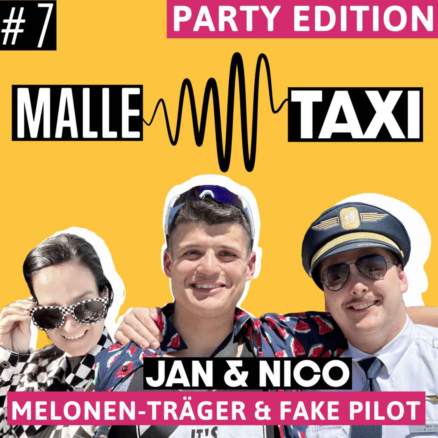 #7 - MALLETAXI mit Jan & Nico, Fake-Pilot und Melonen-Träger - Party Edition