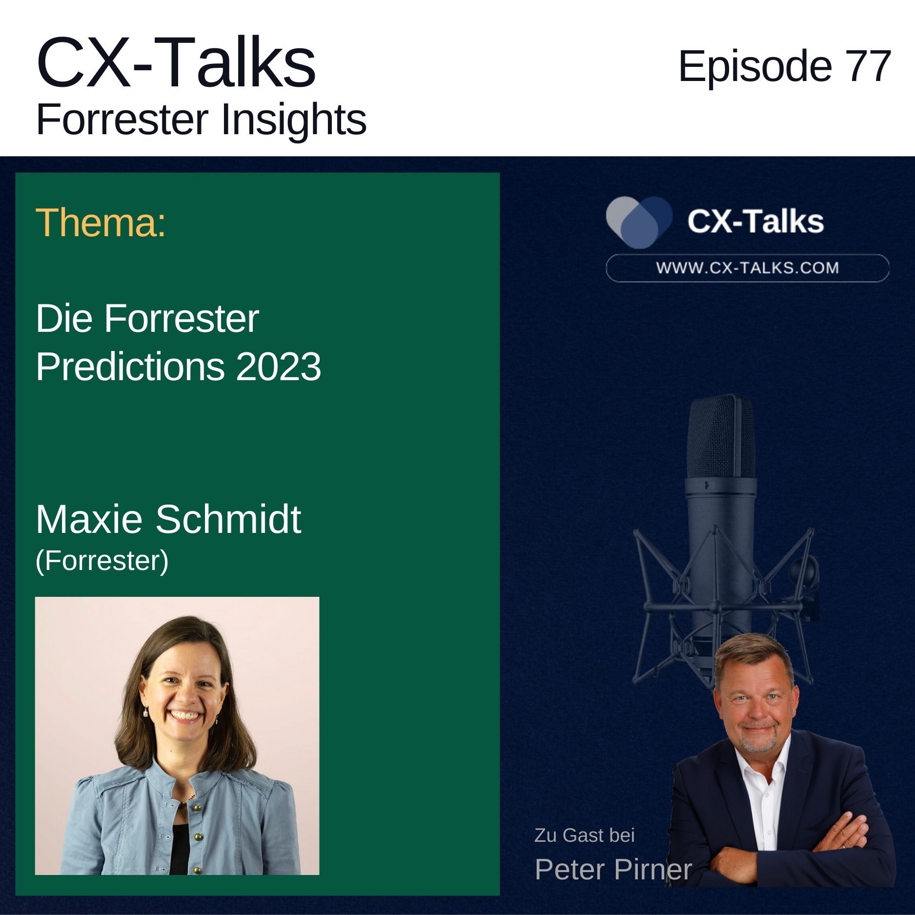 #77 Forrester Predictions 2023 - das wird jetzt wichtig. Maxie Schmidt (Forrester) bei Peter Pirner