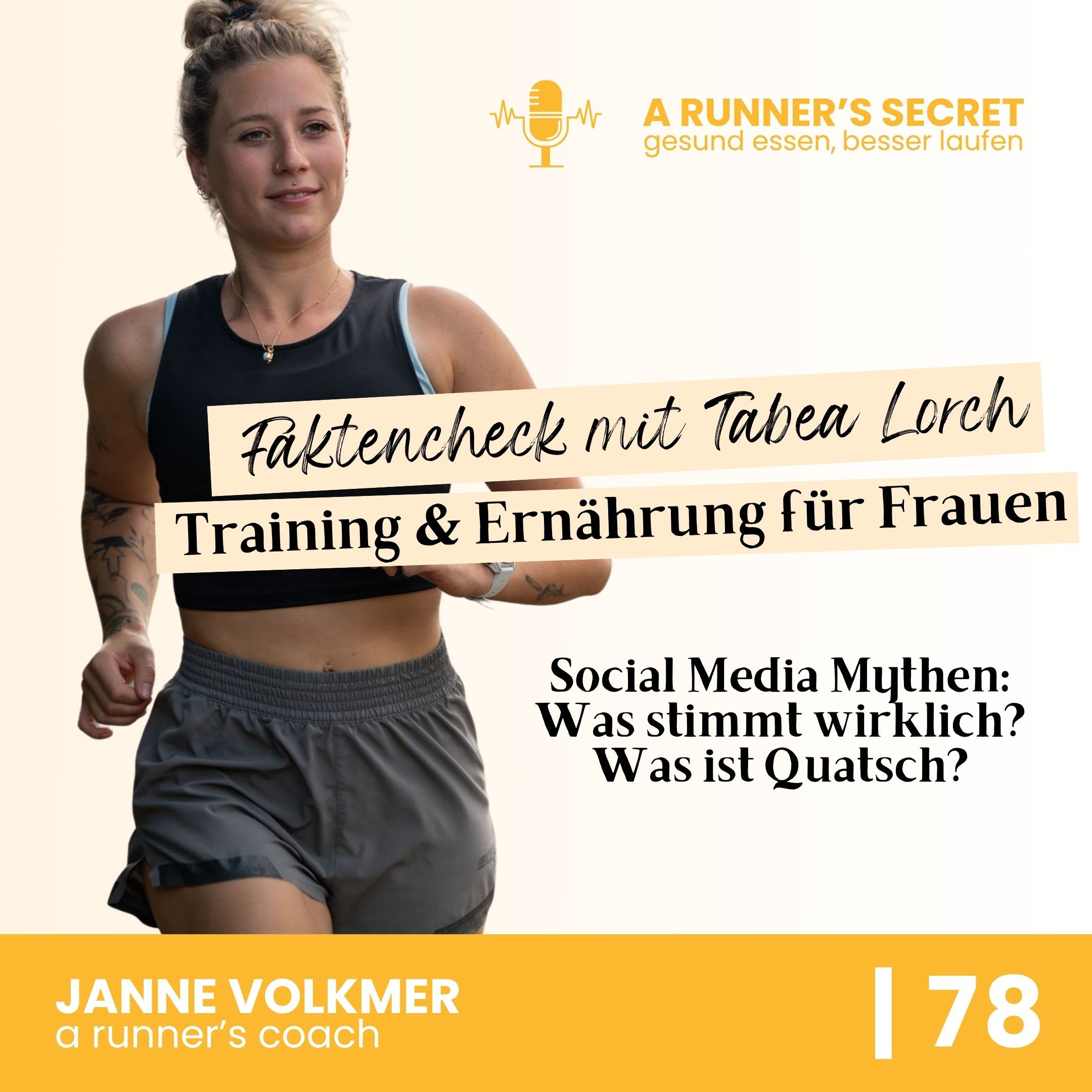 78 | Training & Ernährung für Läuferinnen - Fakten-Check mit Tabea Lorch