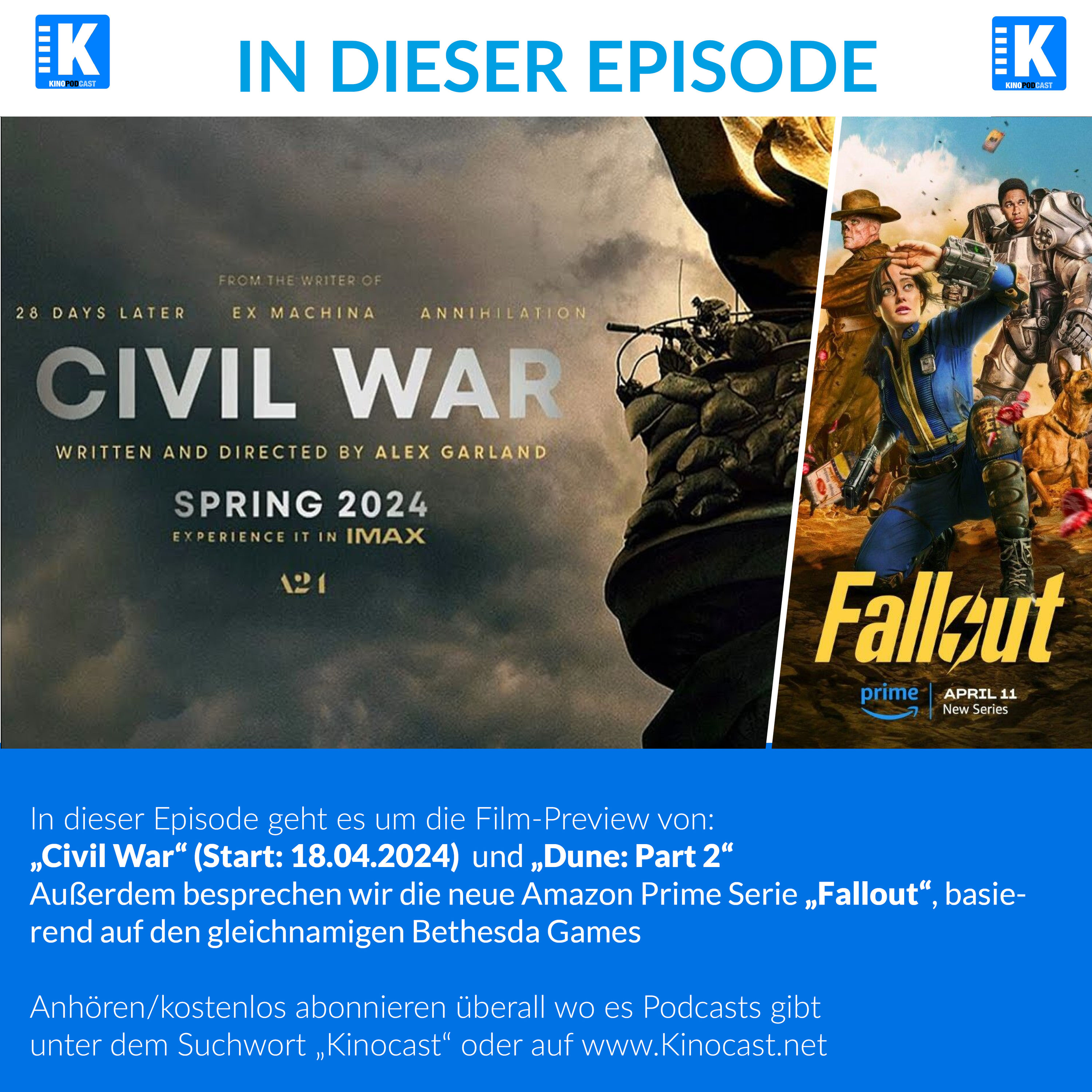 #809: Civil War, Fallout Serie, Dune Part 2