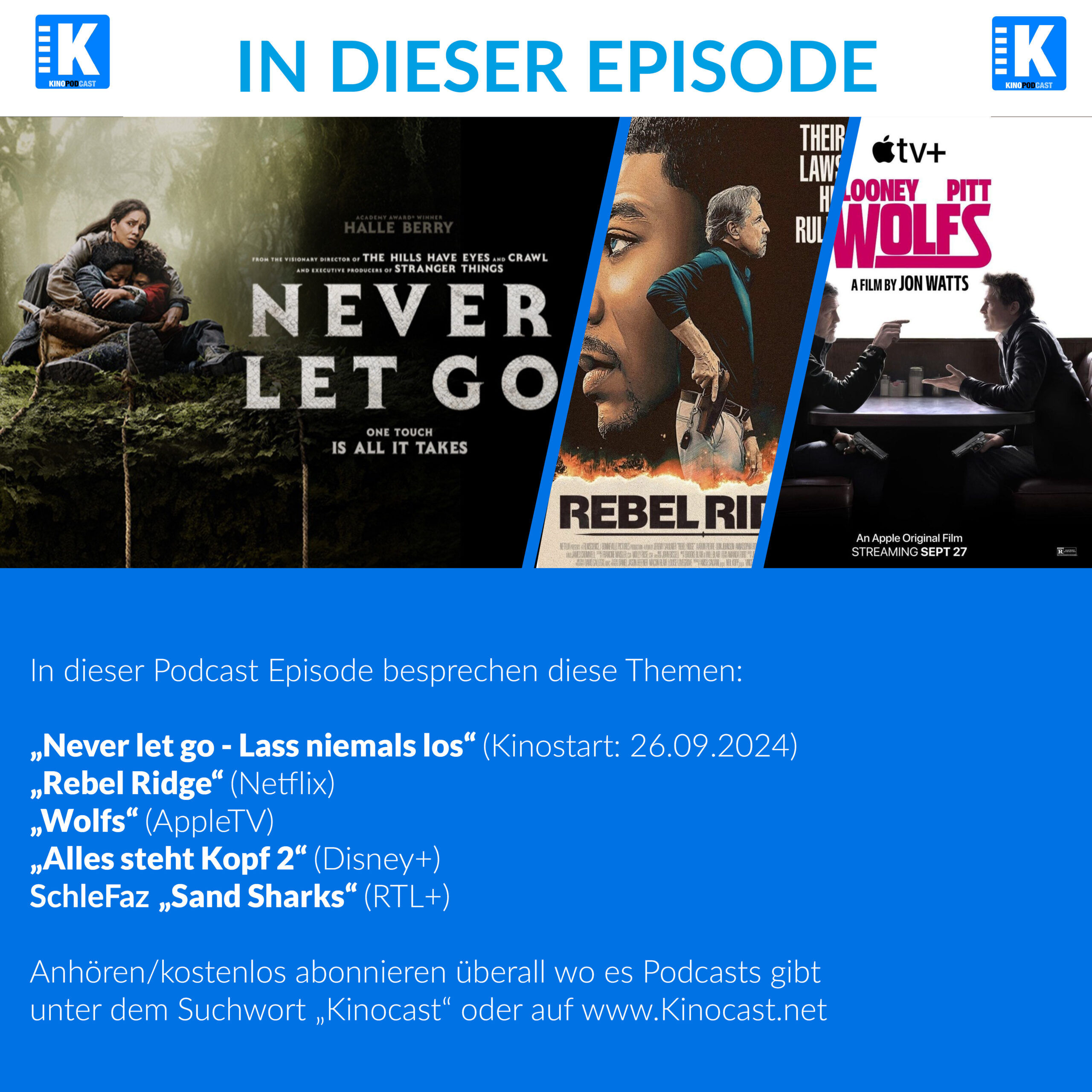 #830: Never let go, Rebel Ridge, Wolfs, SchleFaz Sky Sharks