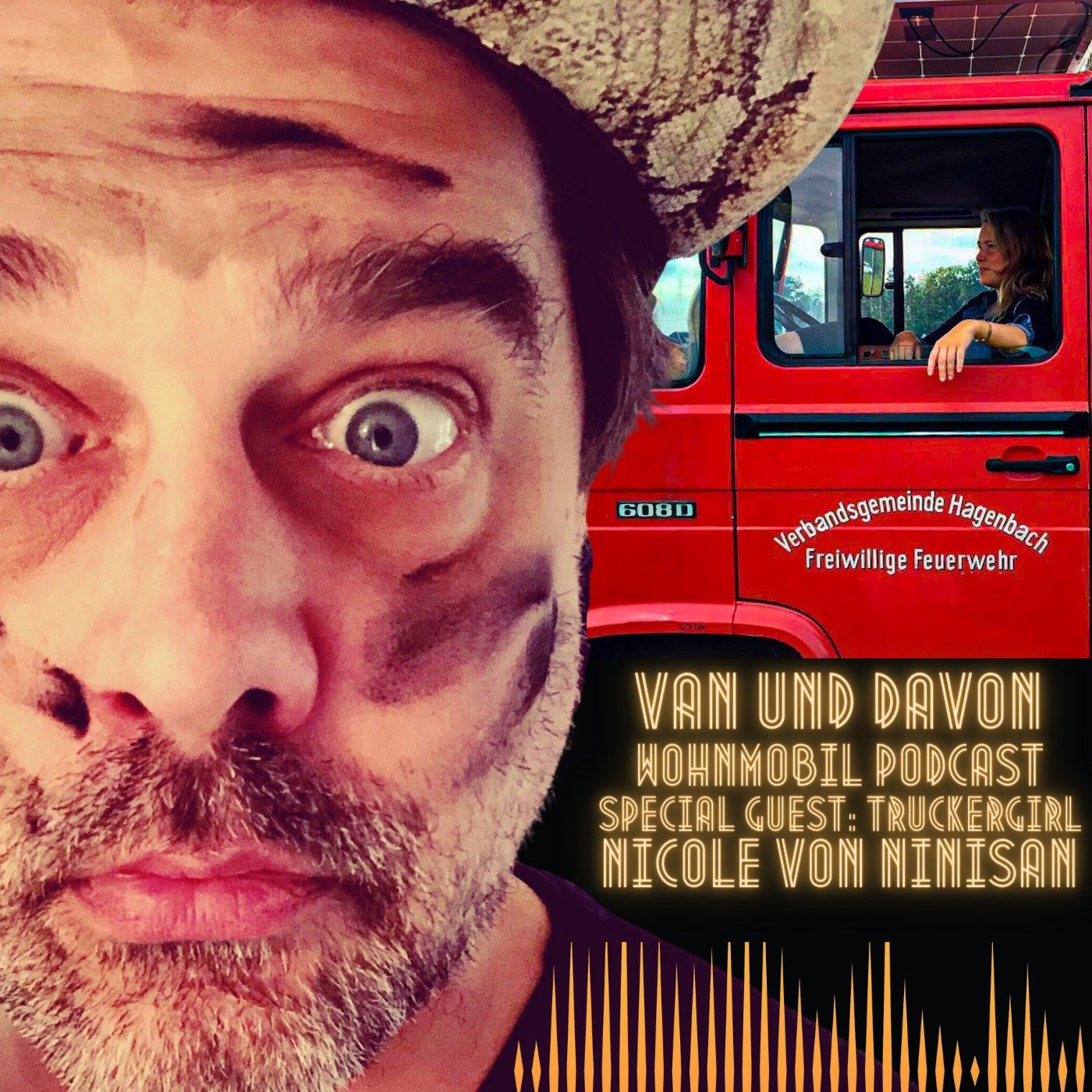 #9 Truckergirl Nicole von Ninisan mit Hund unterwegs in der Düdo Feuerwehr