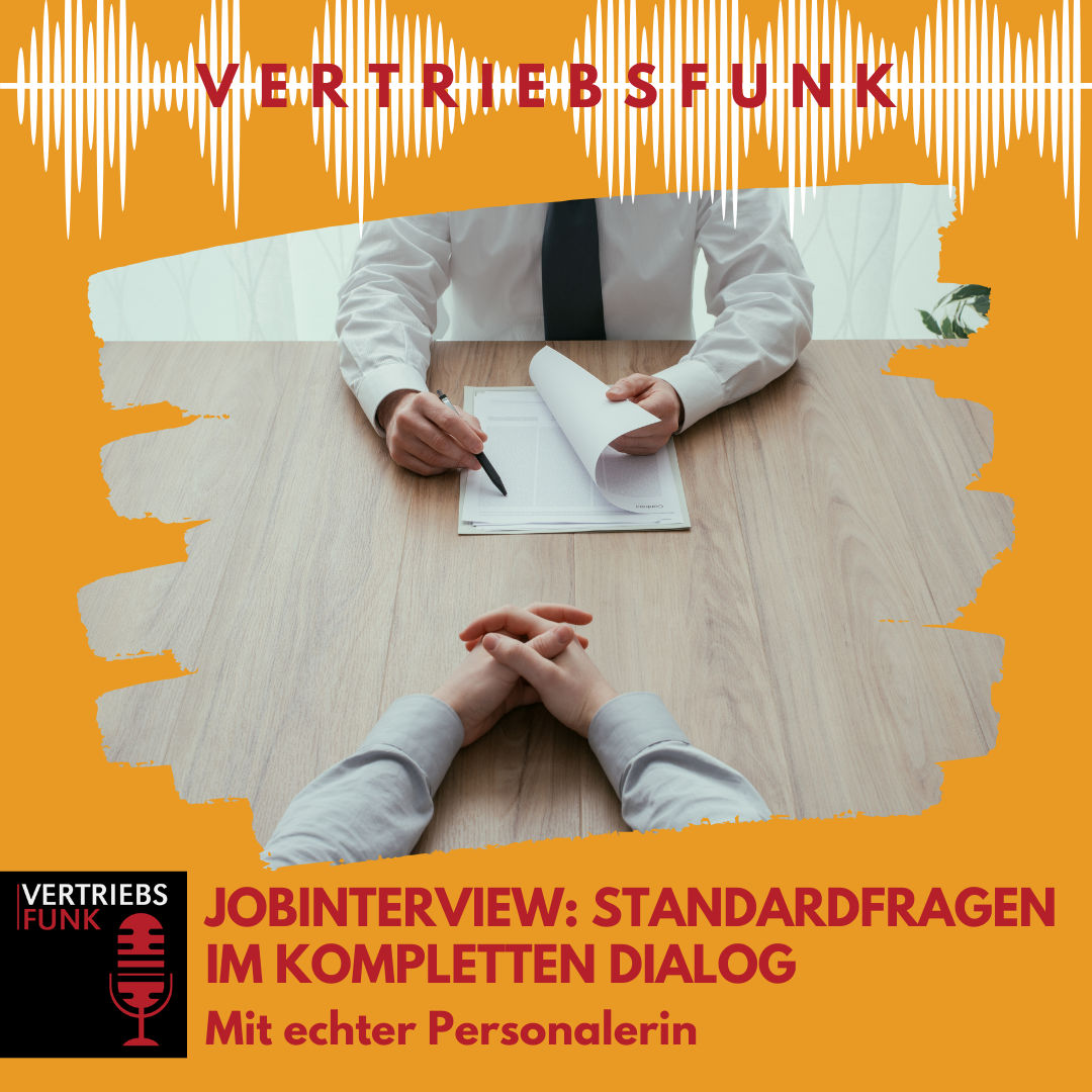 #903 Jobinterview: Standardfragen im kompletten Dialog. Mit echter Personalerin