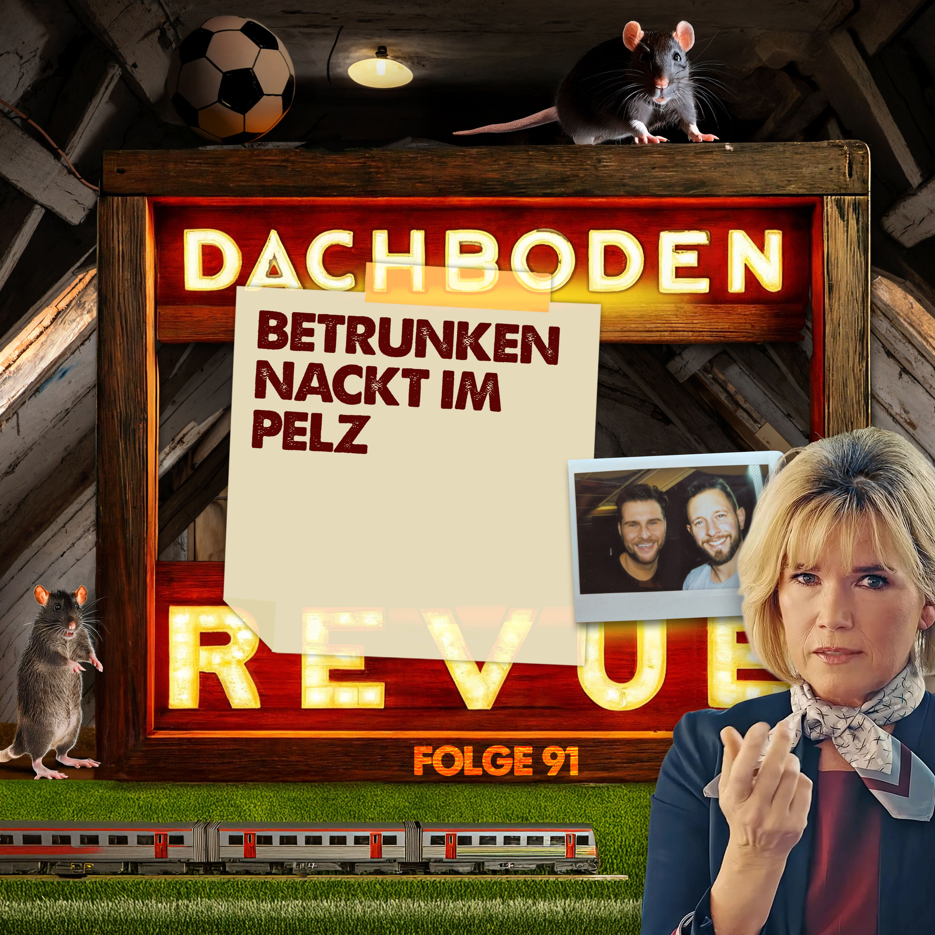 #91, Betrunken nackt im Pelz!