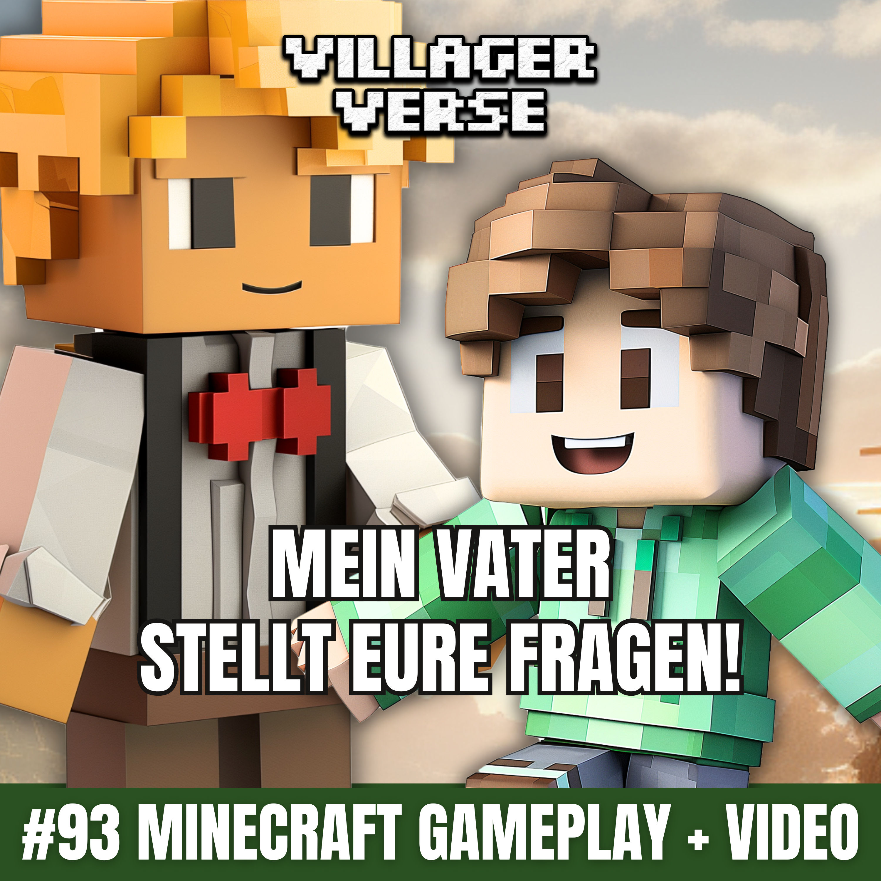 #93 👱🏾‍♂️🧑🏻 Mein Vater stellt eure Fragen (und Monsterfarm) | Minecraft