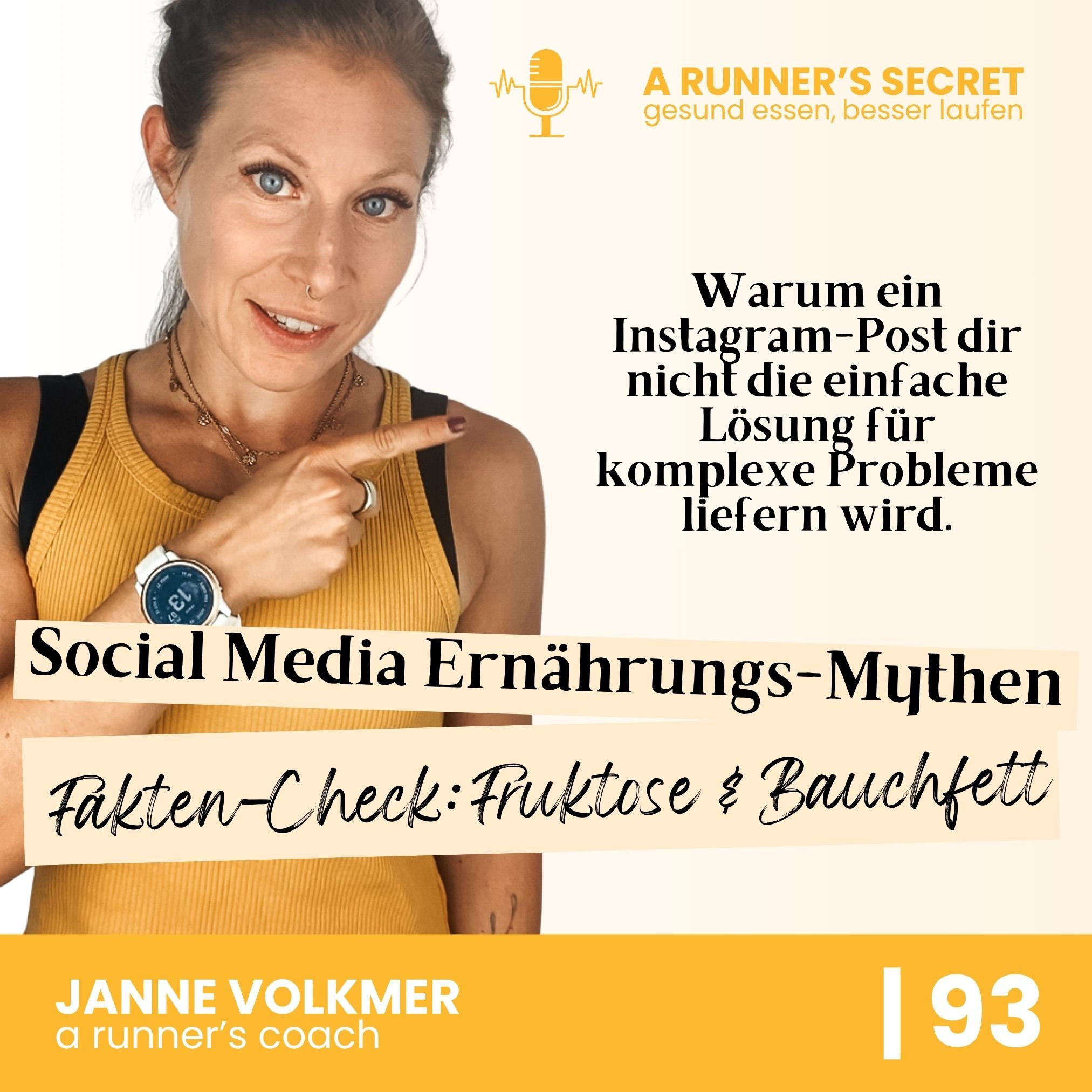 93 | Social Media Ernährungsmythen im Faktencheck: Fruchtzucker, Obst & Bauchfett (Teil 1) – Warum ein Instagram-Post dir nicht die einfache Lösung für komplexe Probleme liefern wird