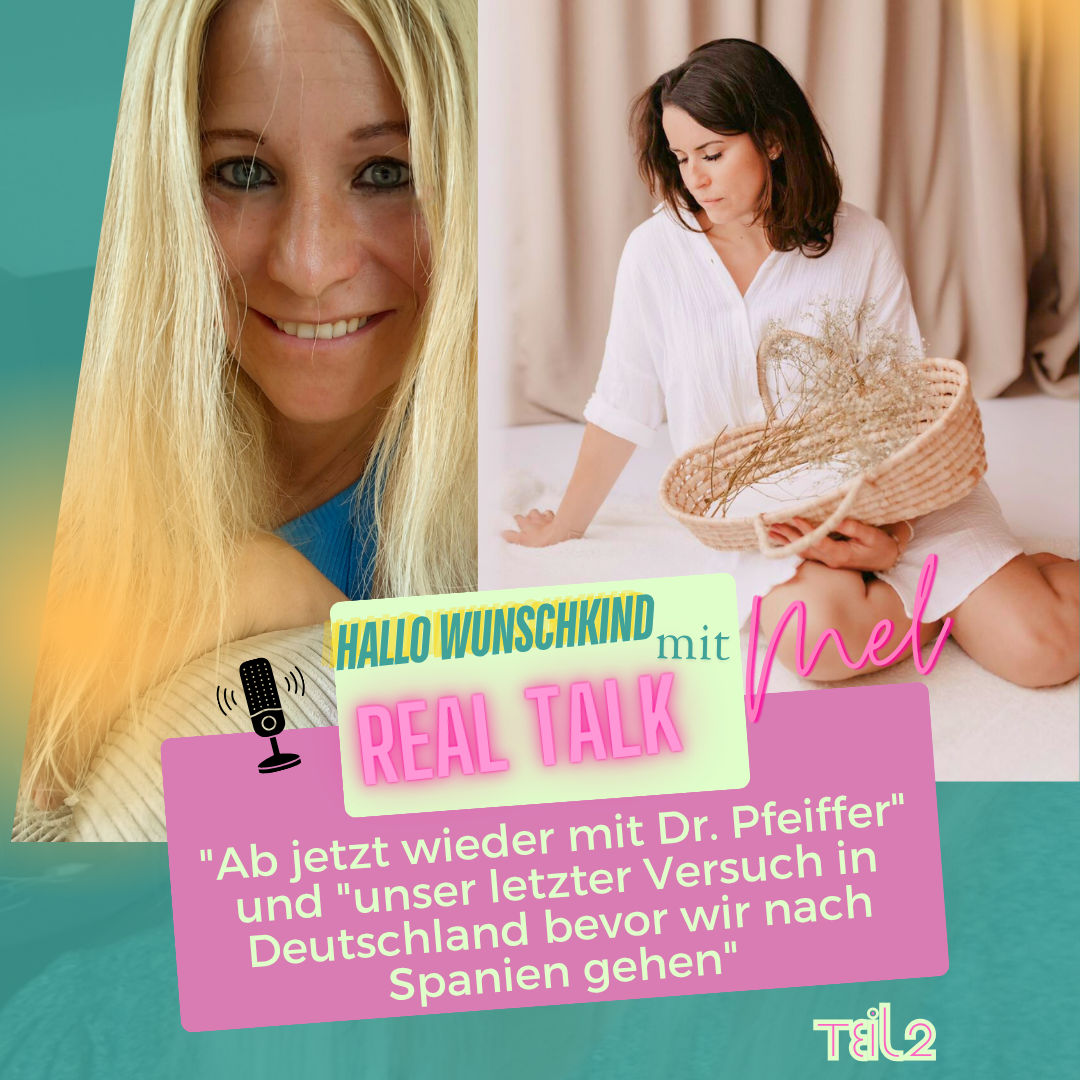 "Ab jetzt wieder mit Dr. Pfeiffer "und" unser letzter Versuch in Deutschland bevor wir nach Spanien gehen"