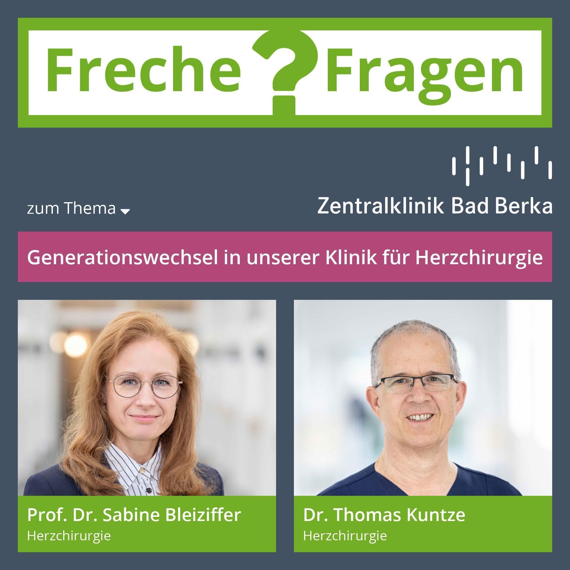 Abschied und Willkommen – Wechsel an der Klinik für Herzchirurgie an der Zentralklinik Bad Berka