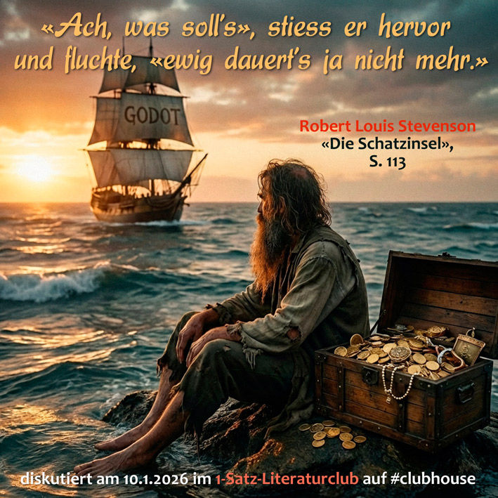 «Ach, was soll's», stiess er hervor und fluchte, «ewig dauert's ja nicht mehr.»