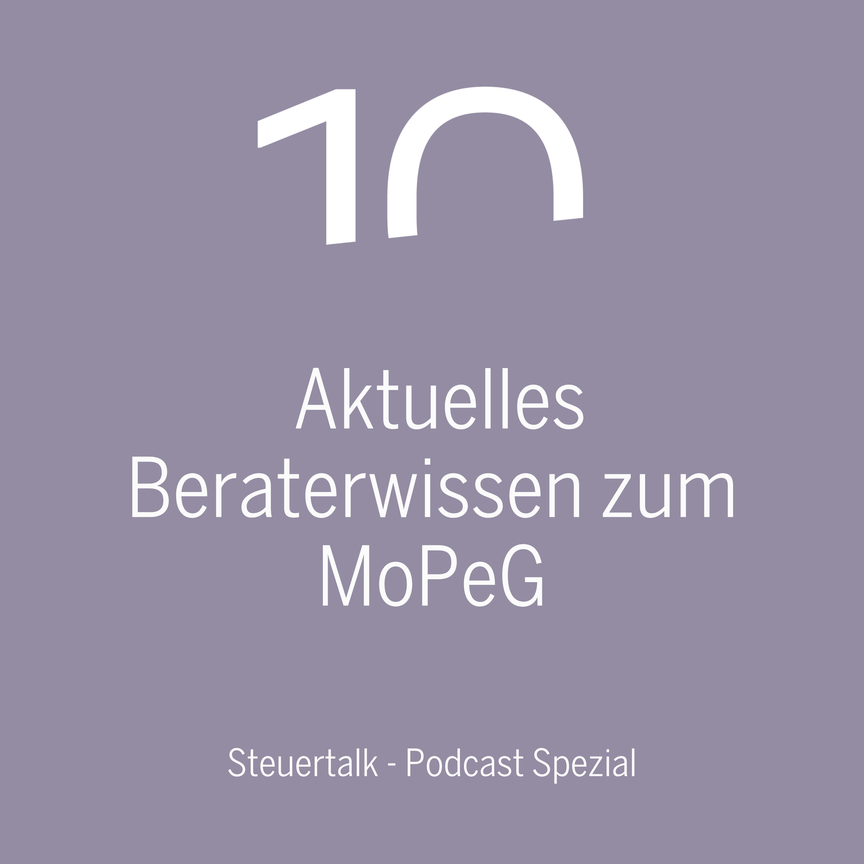 Aktuelles Beraterwissen zum MoPeG