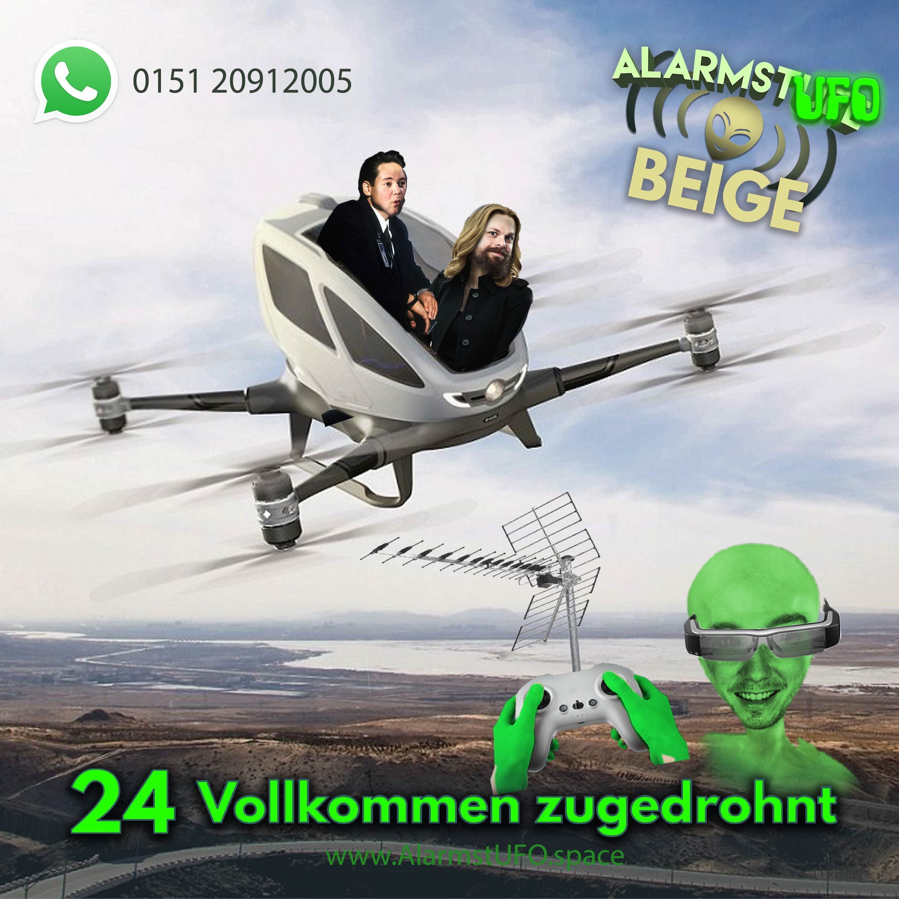 AlarmstUFO Beige Nr. 24 - Vollkommen zugedrohnt