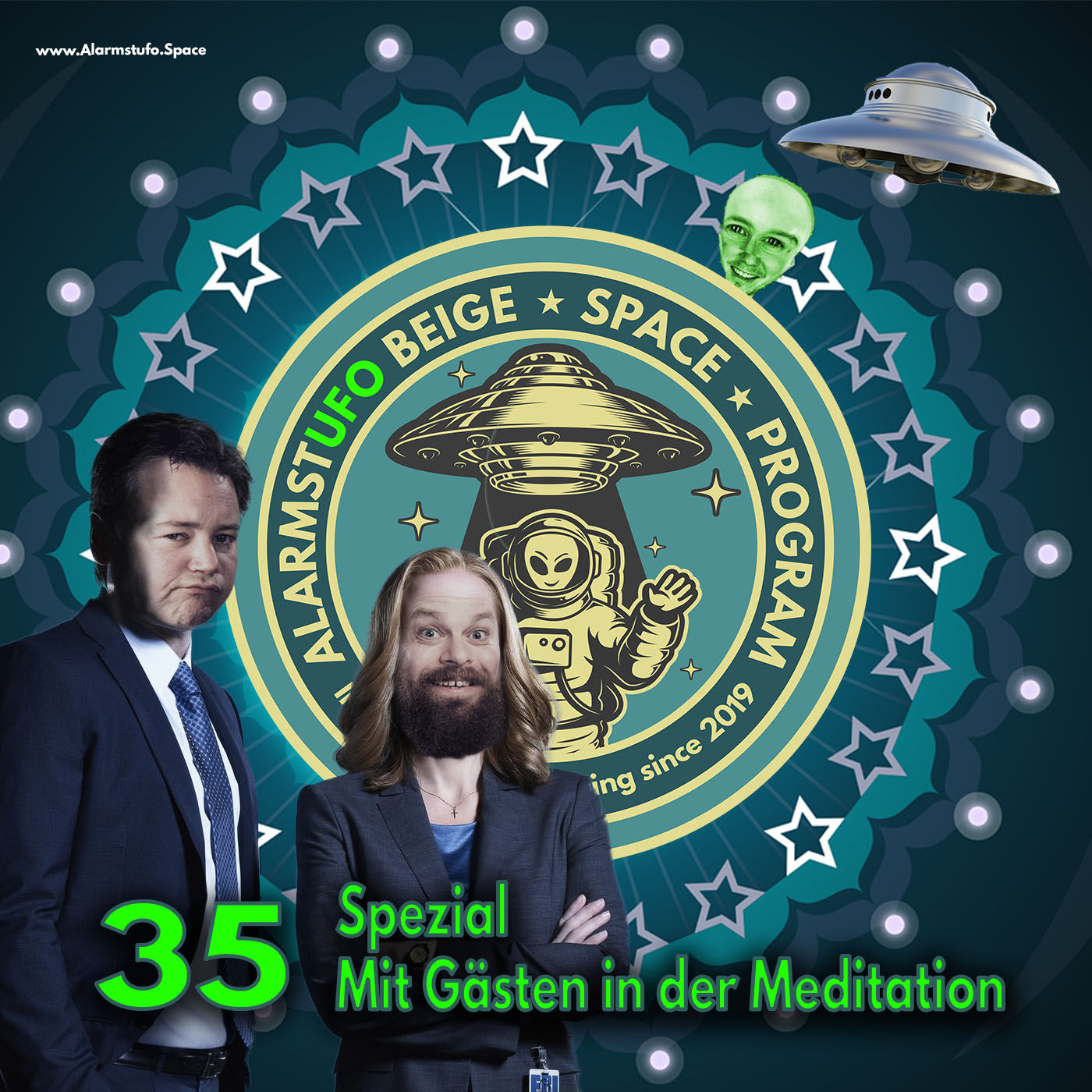 AlarmstUFO Beige Nr. 35 - Mit Gästen in der Meditation