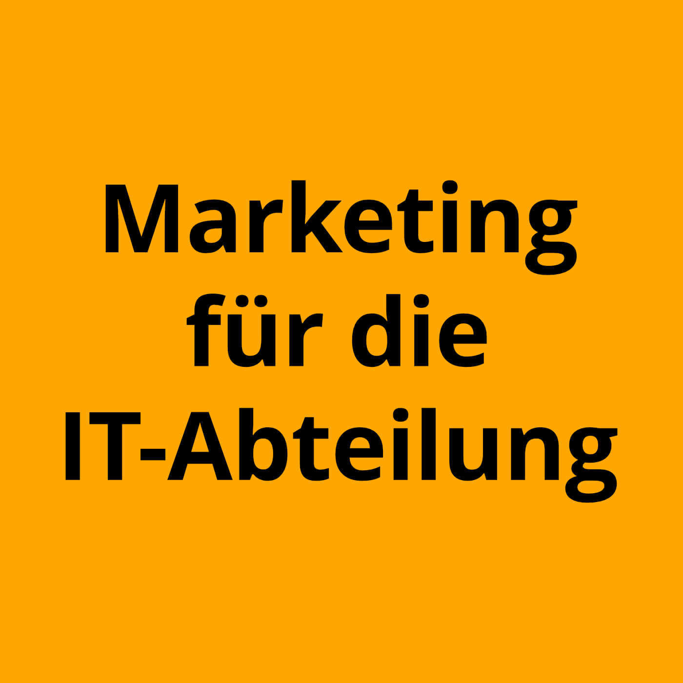 Alles Marketing oder was?
