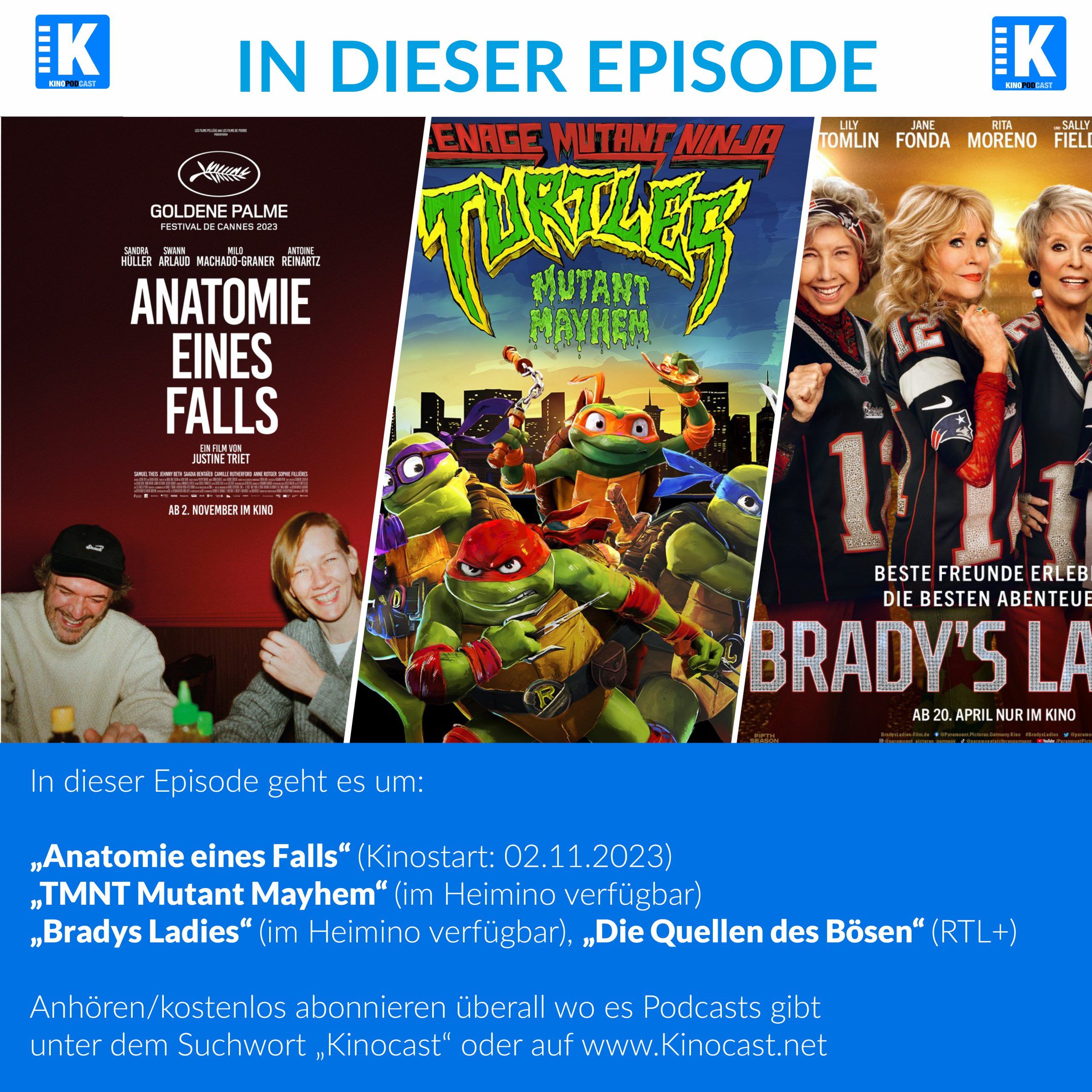 Anatomie eines Falls, TMNT Mutant Mayhem, Bradys Ladies