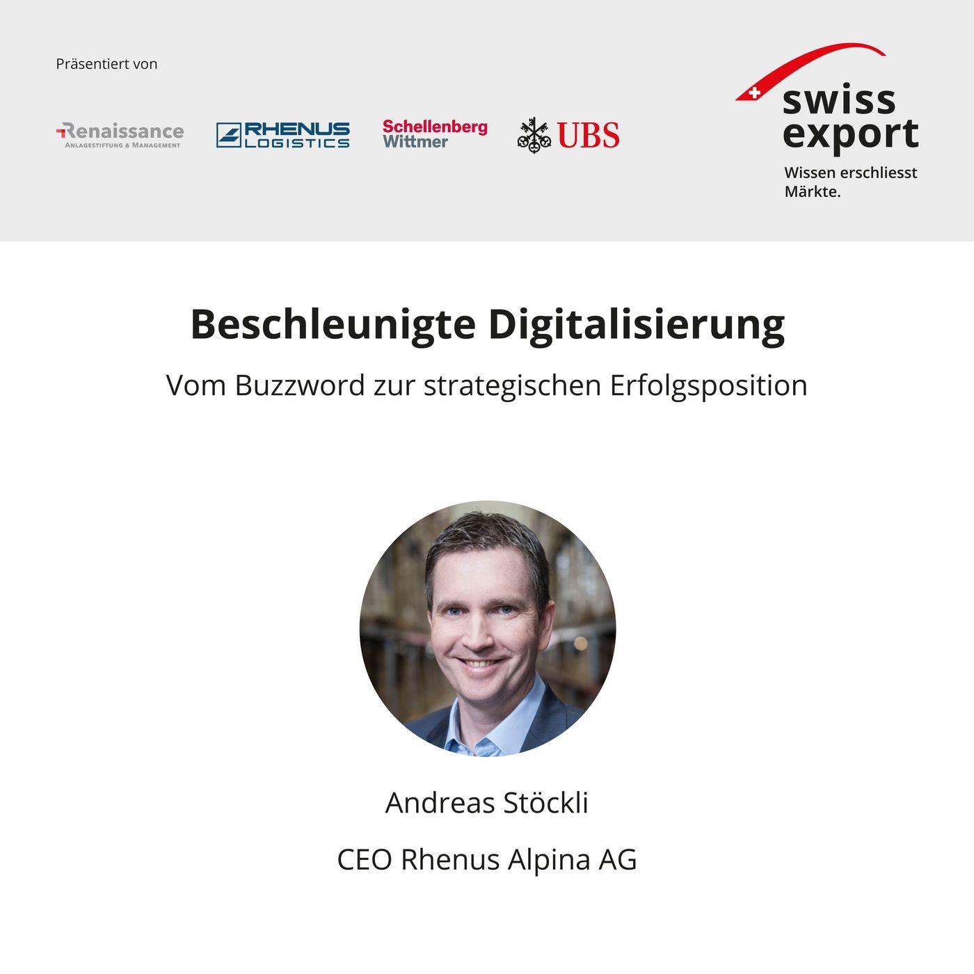 Andreas Stöckli | Beschleunigte Digitalisierung. Inventor oder "first follower"?