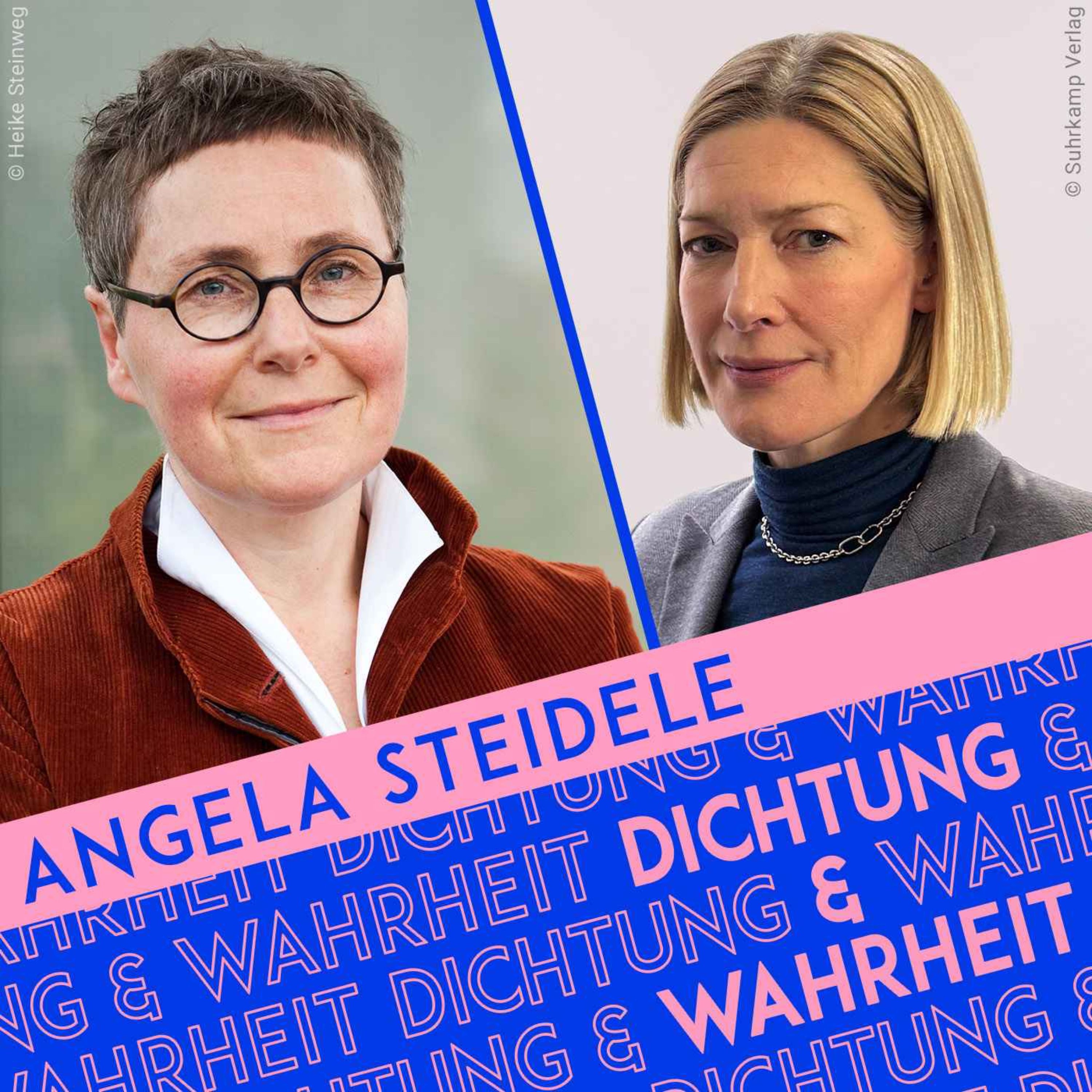 Angela Steidele, wie bringen Sie die Leinwand aufs Papier?