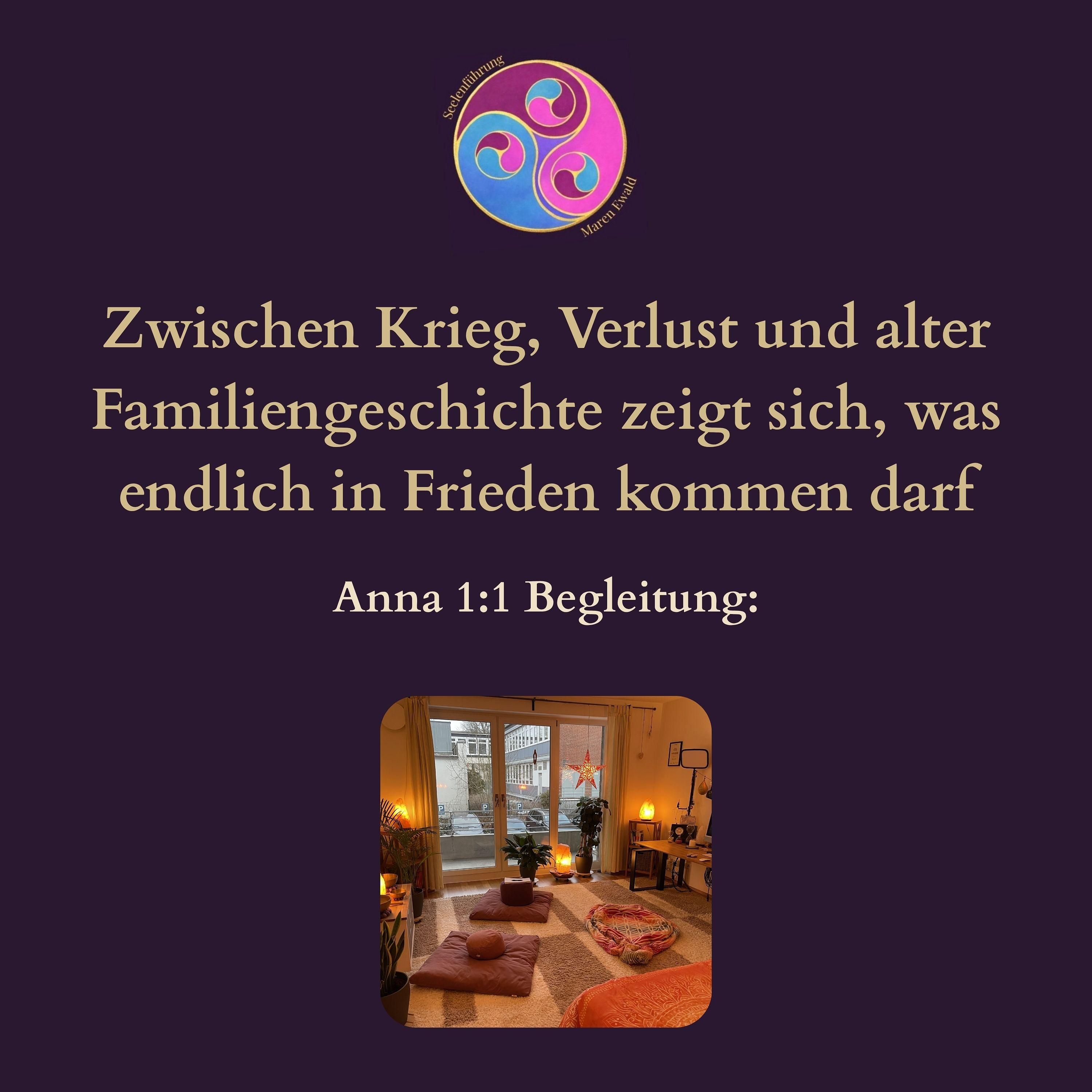 Anna 1:1 Begleitung: Zwischen Krieg, Verlust und alter Familiengeschichte zeigt sich, was endlich in Frieden kommen darf