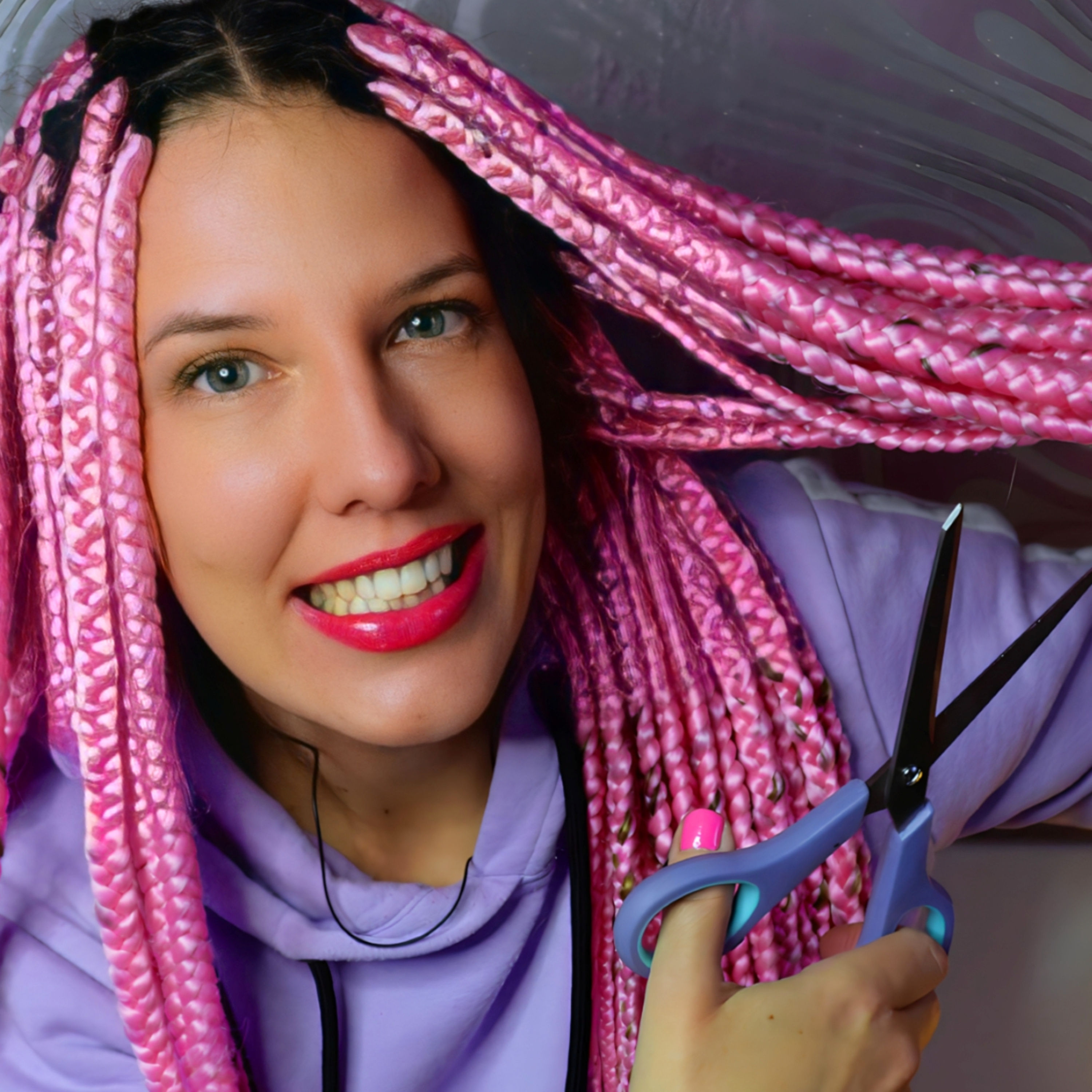 ASMR Box Braids entfernen – Viel Flüstern und entspannte Scheren- & Kunsthaar-Sounds (Deutsch)