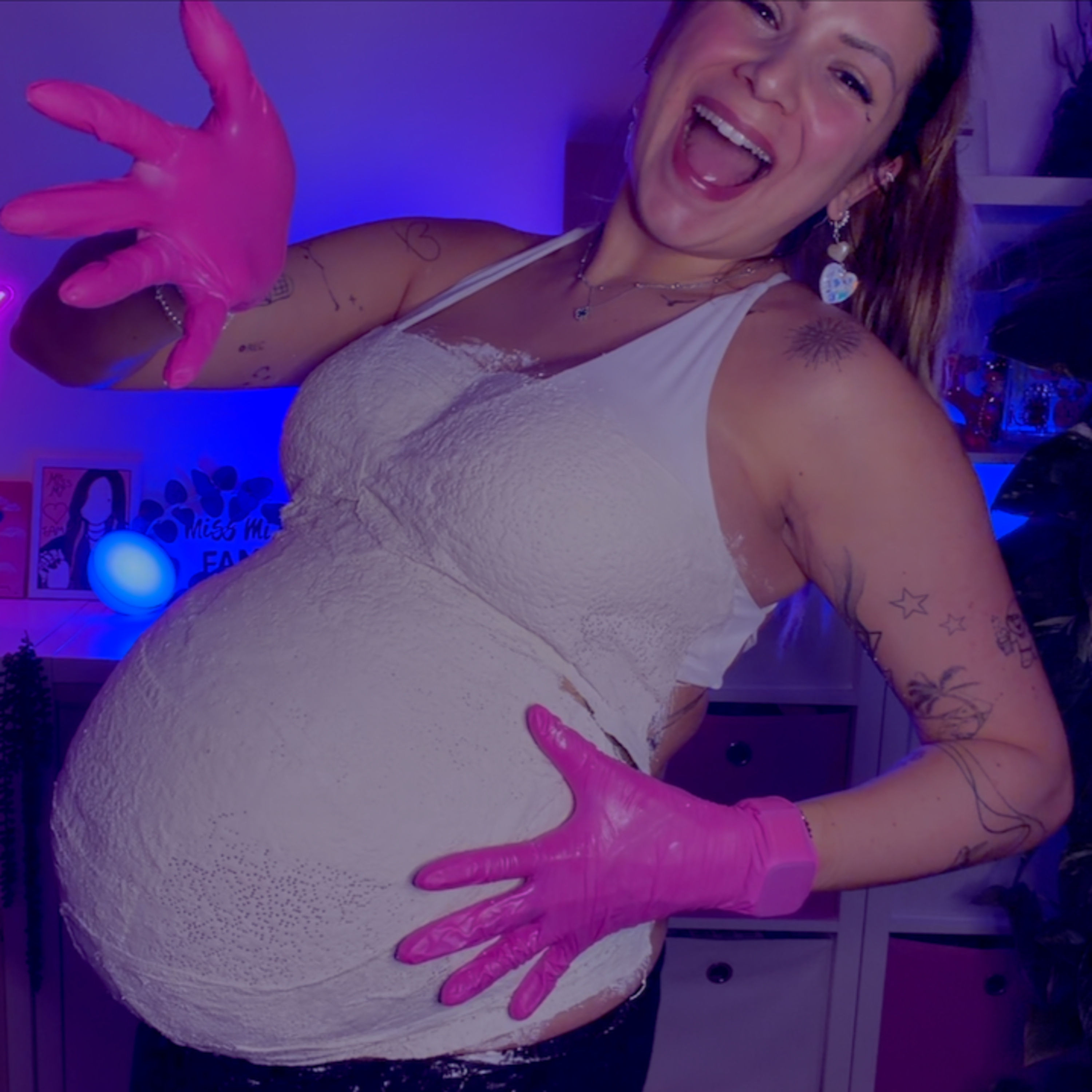 ASMR wir GIPSEN meinen BABYBAUCH 🤰