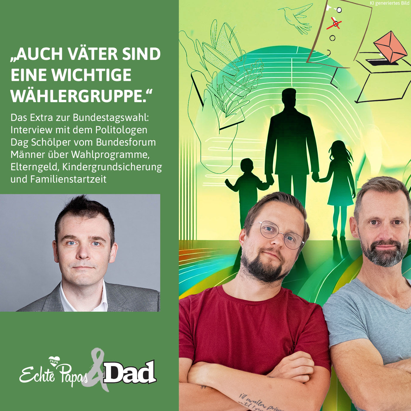 „Auch Väter sind eine wichtige Wählergruppe“: Das Extra zur Bundestagswahl: Interview mit dem Politologen Dag Schölper