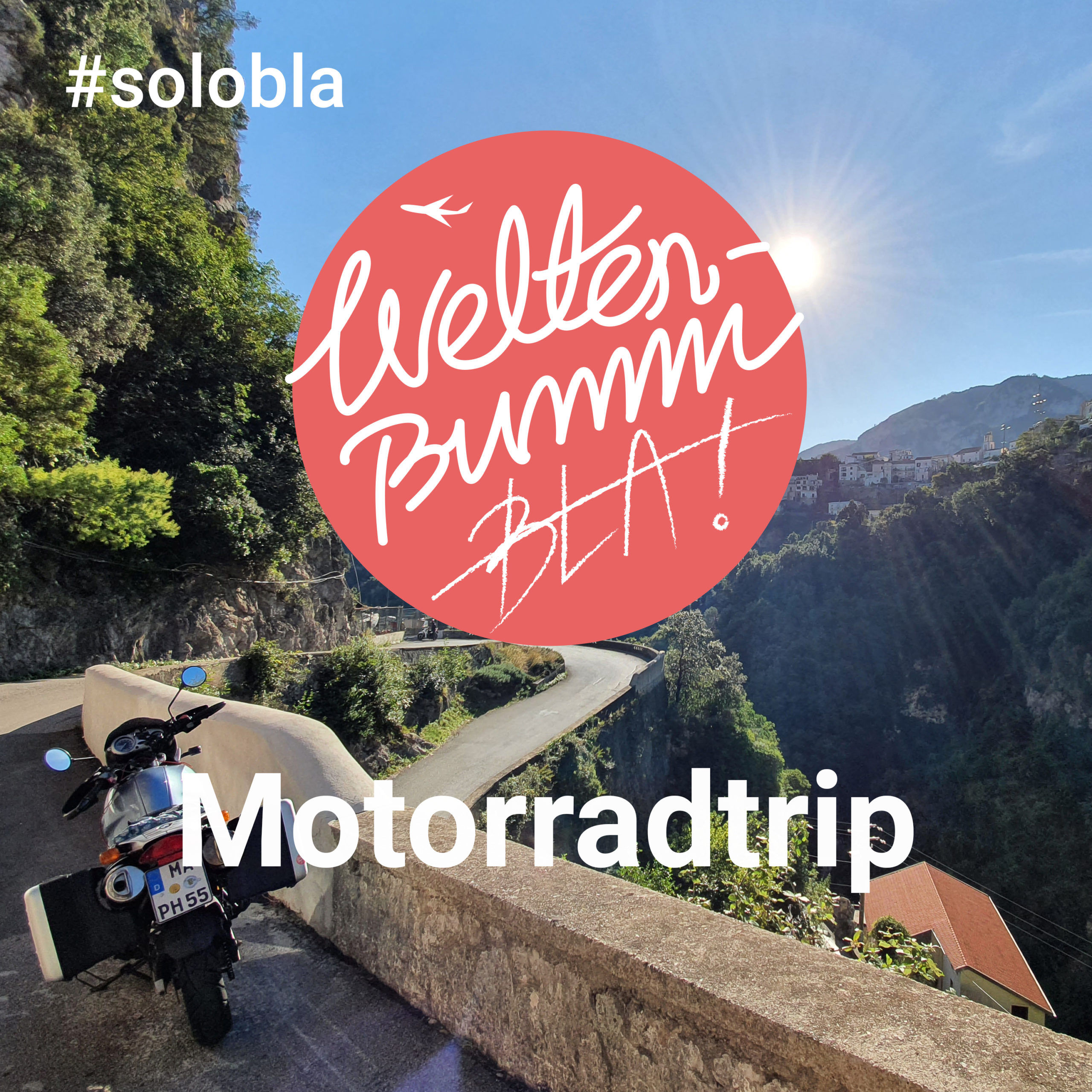 Auf dem Motorrad Richtung Süden #solobla