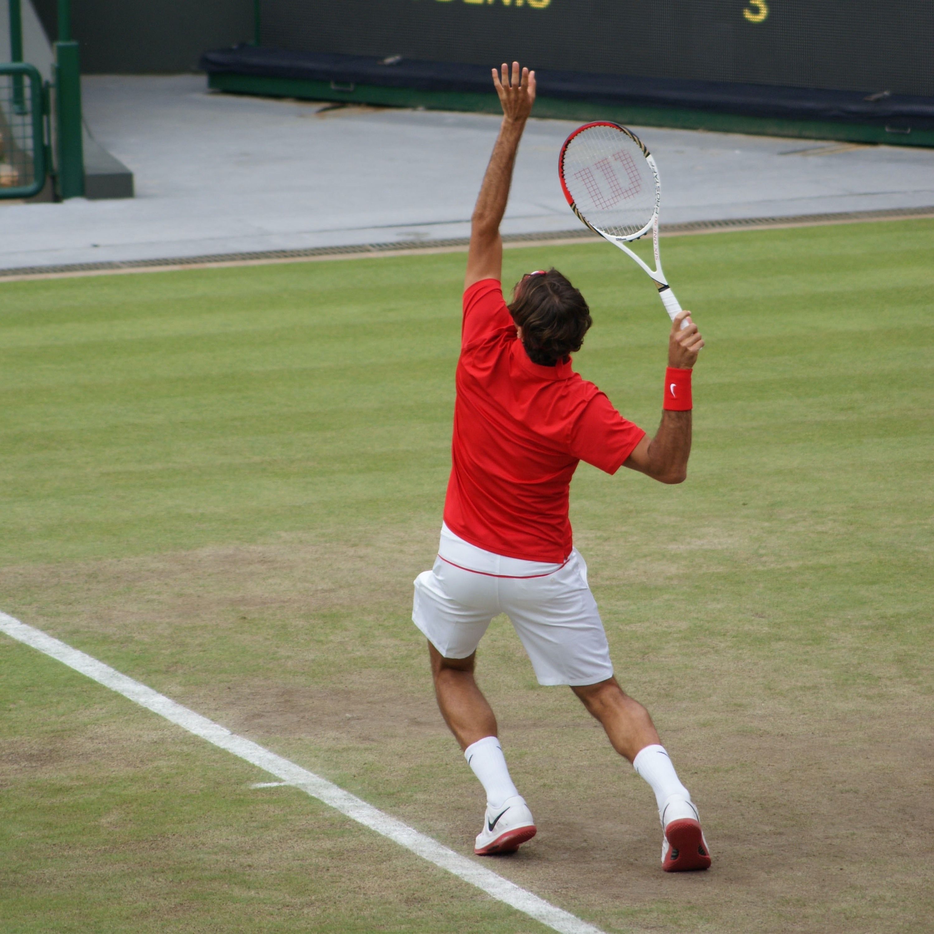 Auf dem Platz mit Roger