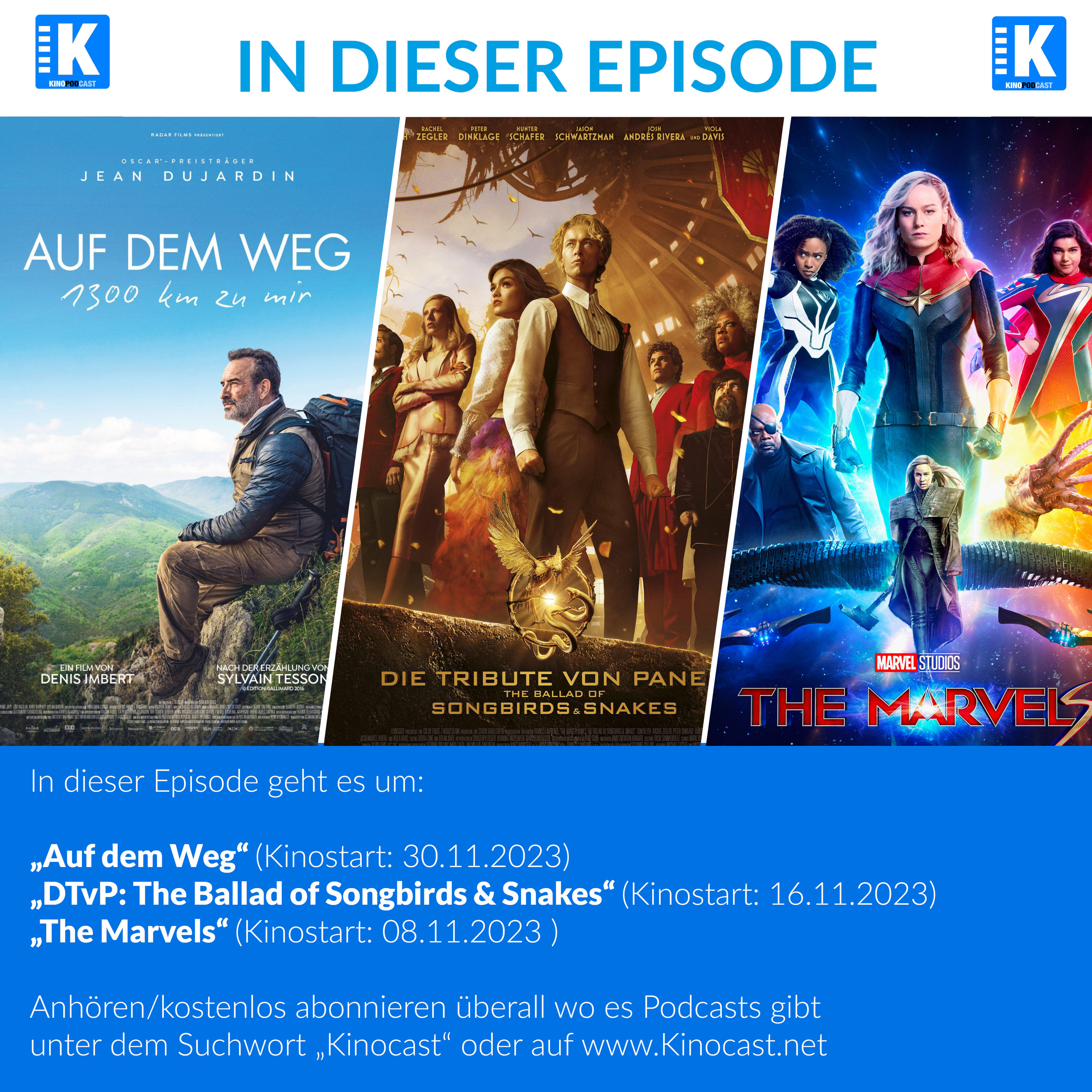 Auf dem Weg, Die Tribute von Panem: Die Ballade von Songbirds & Snakes, The Marvels