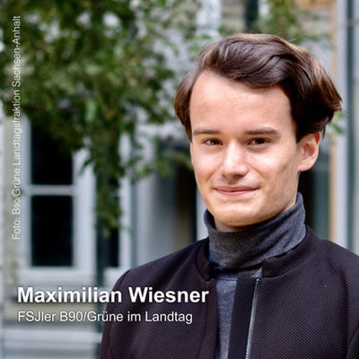 Auf den Fluren des Landtags - mit FSJler Maximilian Wiesner