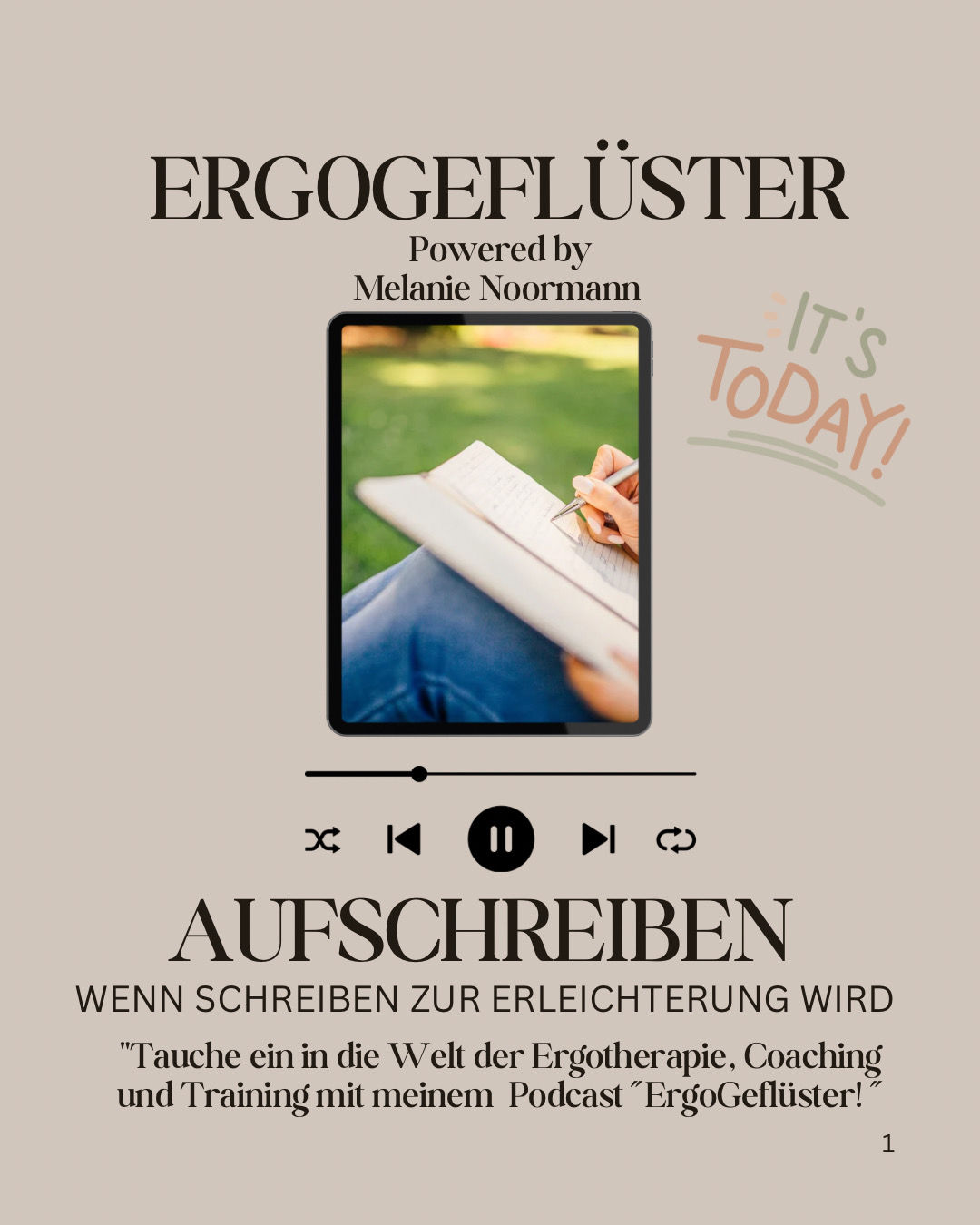Aufschreiben - Wenn Schreiben zur Erleichterung wird
