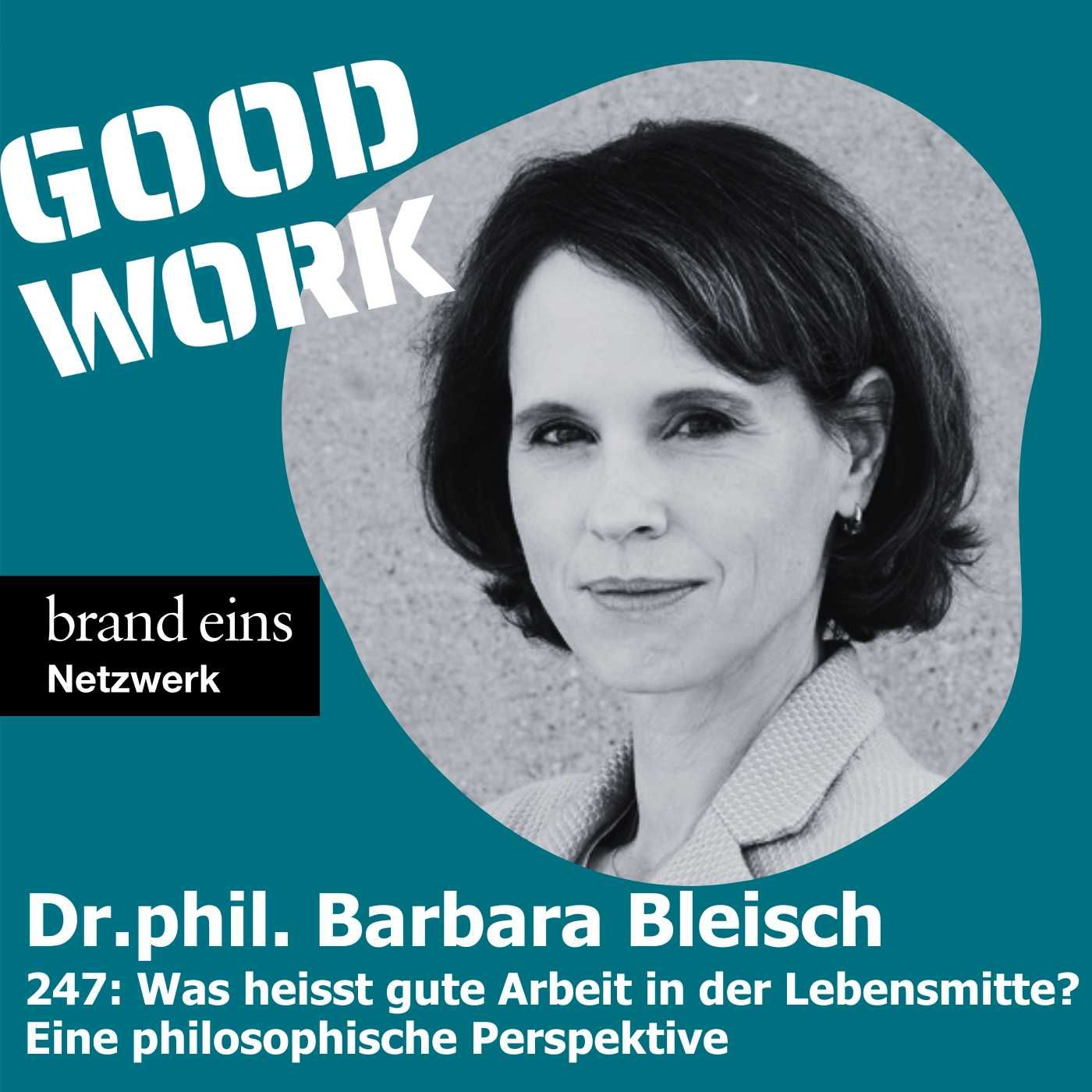 Barbara Bleisch: Was heisst gute Arbeit in der Lebensmitte? Eine philosophische Perspektive. (247)