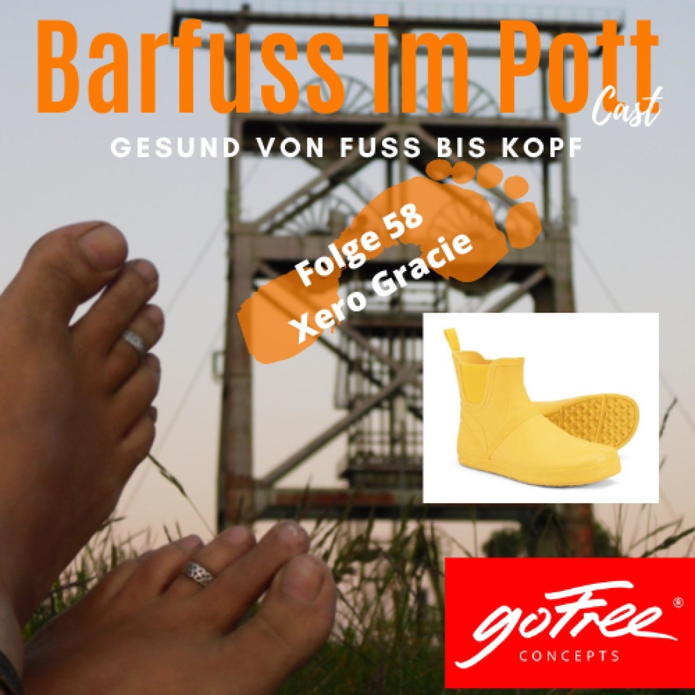 Barfuß Gummistiefel von Xero