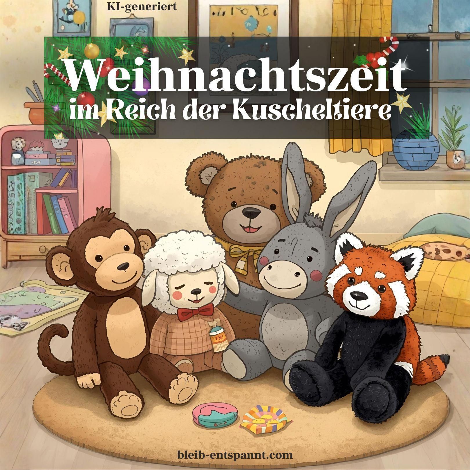 Beste Gute Nacht Geschichte zum Anhören - Weihnachtszeit im Reich der Kuscheltiere - Traumreise für Kinder