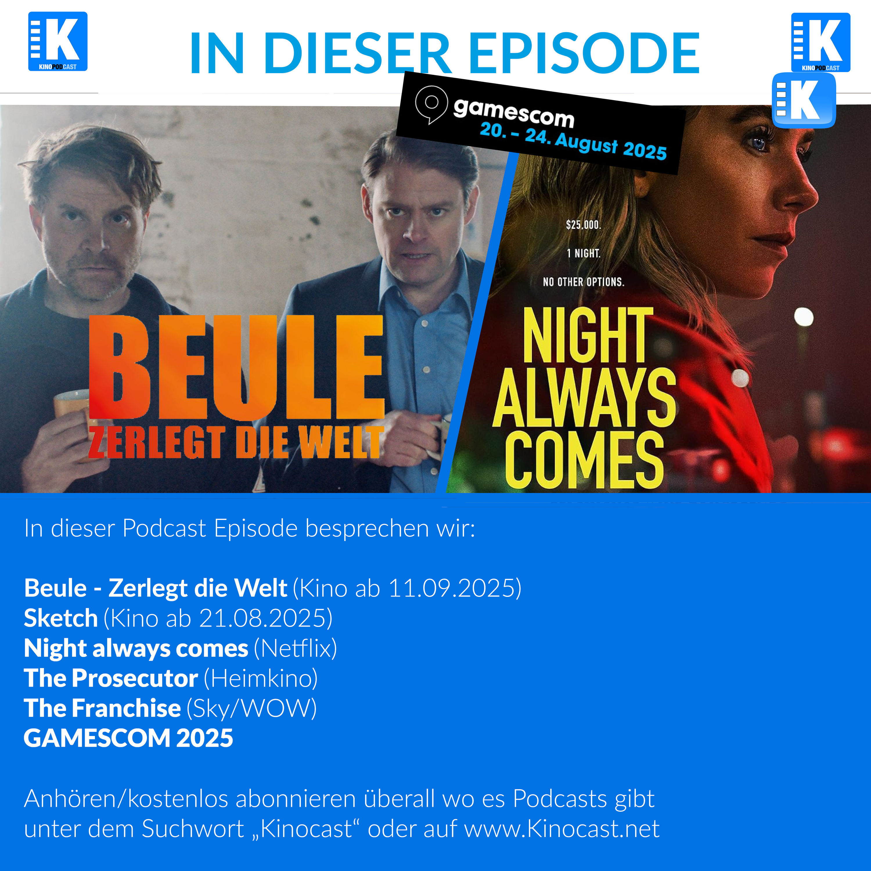 Beule - Zerlegt die Welt, The Night always comes, The Prosecutor, GAMESCOM 2025 | #876