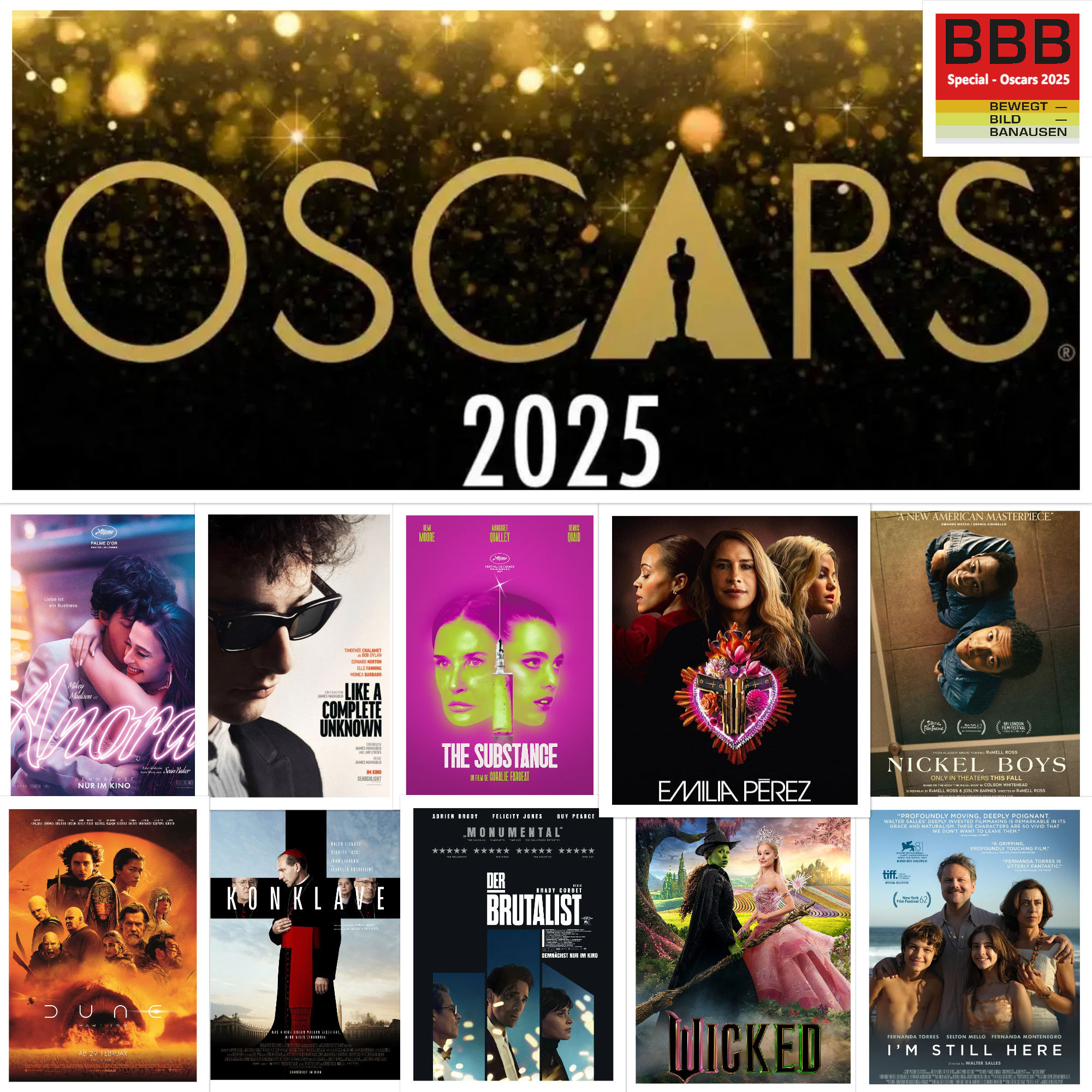 Bewegtbildbanausen-Special: Oscars 2025 (mit Dennis und Classic Dave)