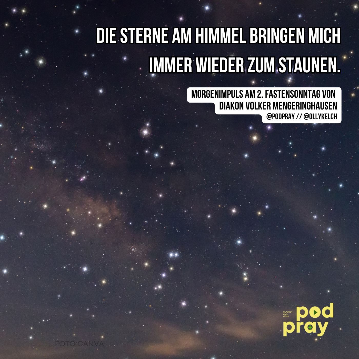 Bewusst auf das Staunen achten... Impuls am 2. Fastensonntag