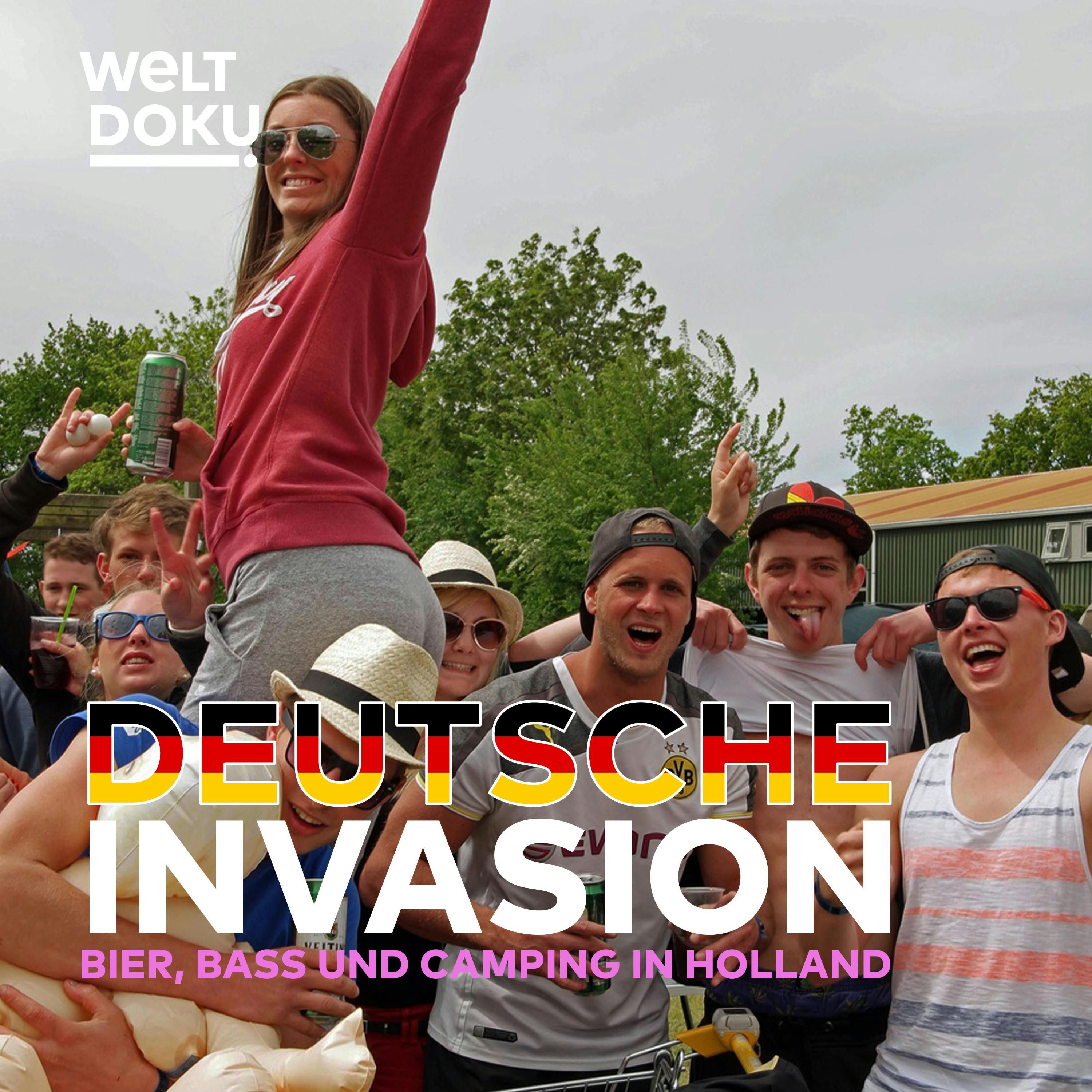 Bier, Bass und Camping: Deutsche Partytouristen in Holland