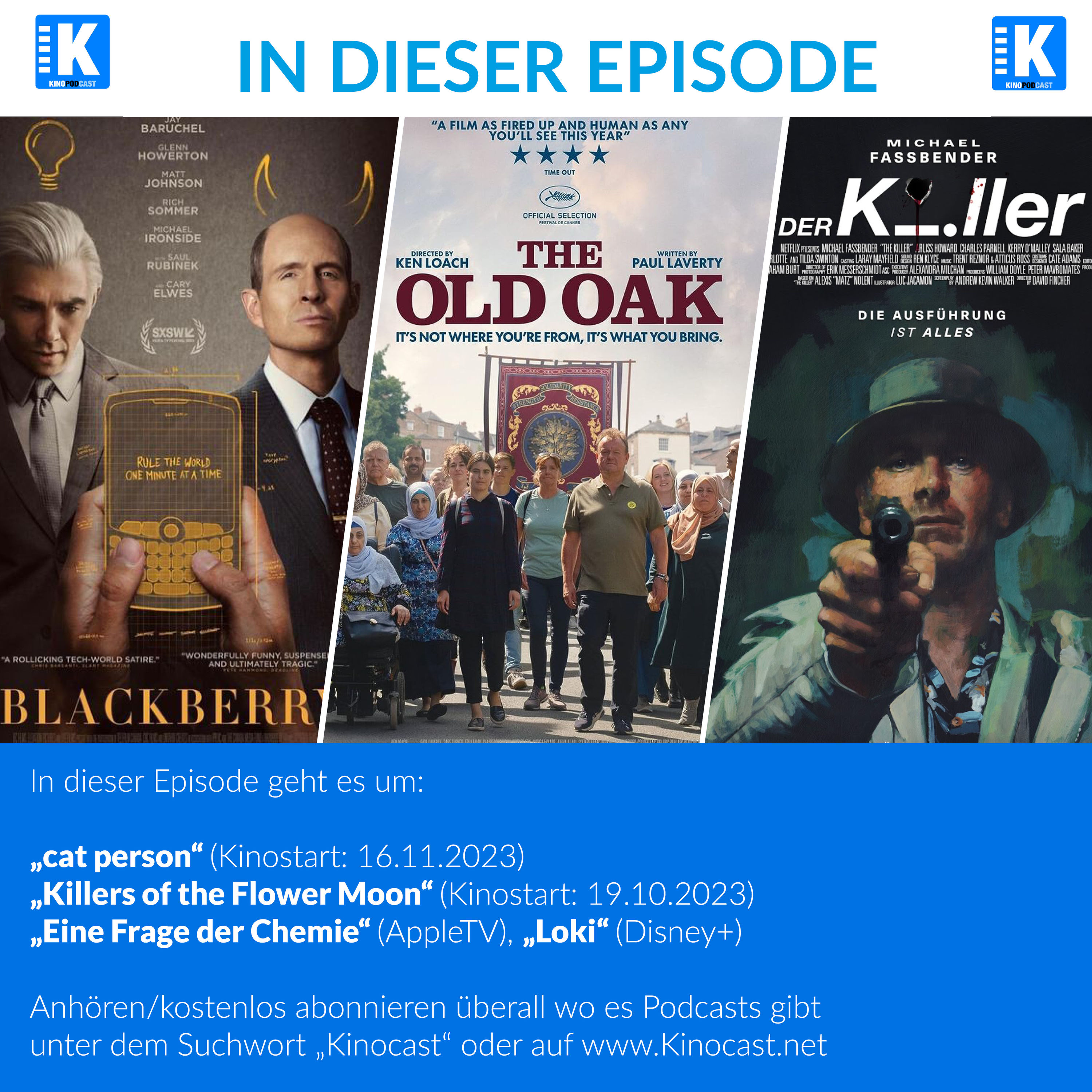 BLACKBERRY - KLICK EINER GENERATION, THE OLD OAK und den neuen David Fincher Film THE KILLER
