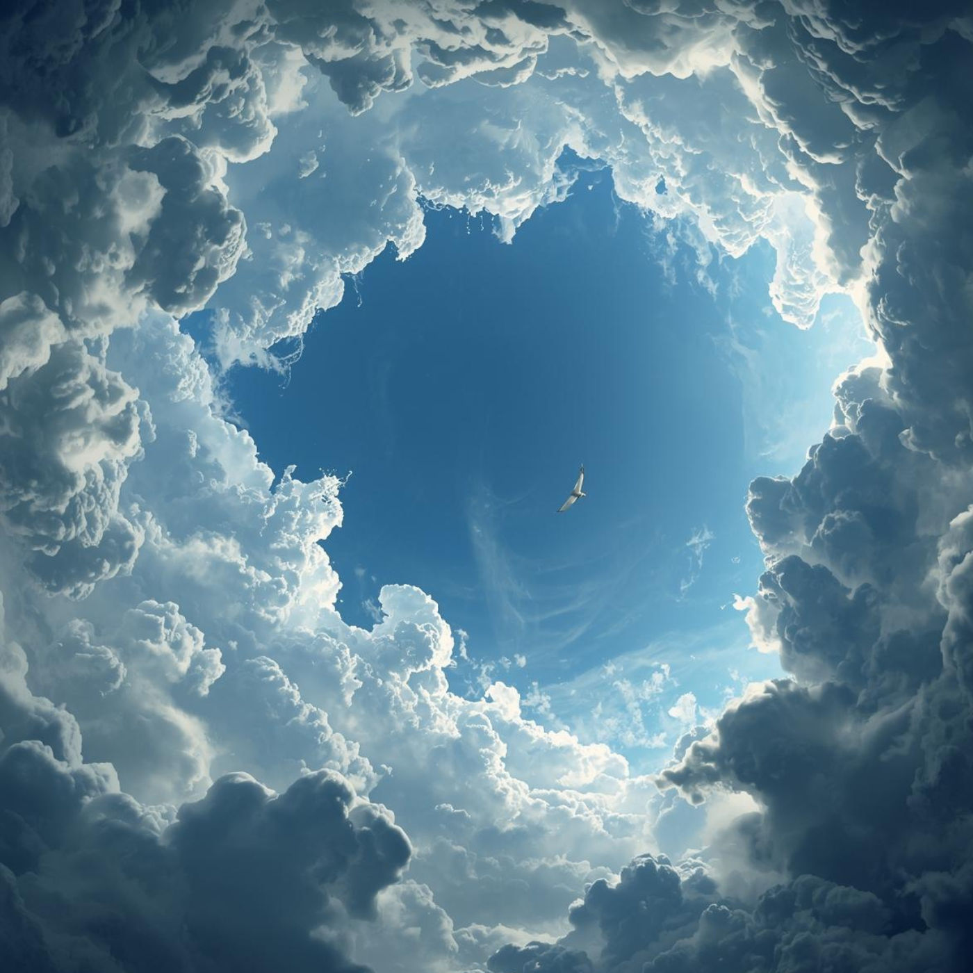 Bleibe im Auge des Sturms