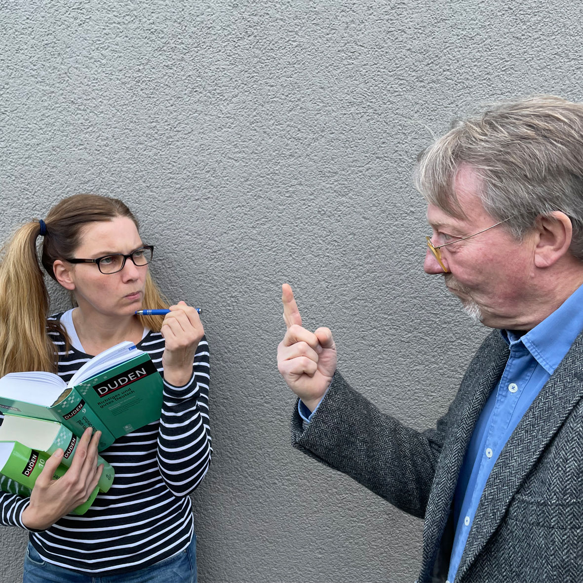 Blockflöte und Tafelkreide