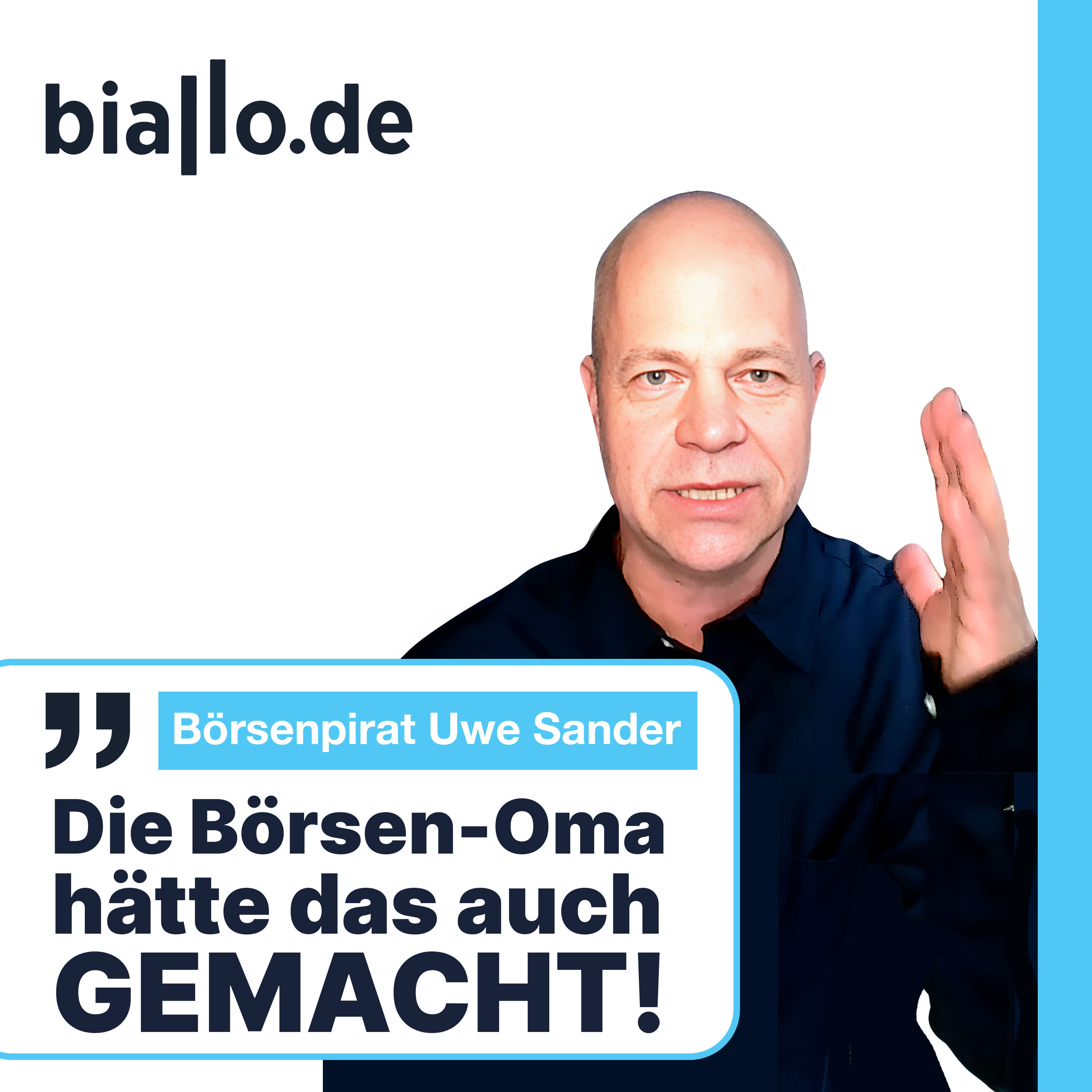 Börsenpirat Sander: "Das hätte die Börsen-Oma auch gemacht!"