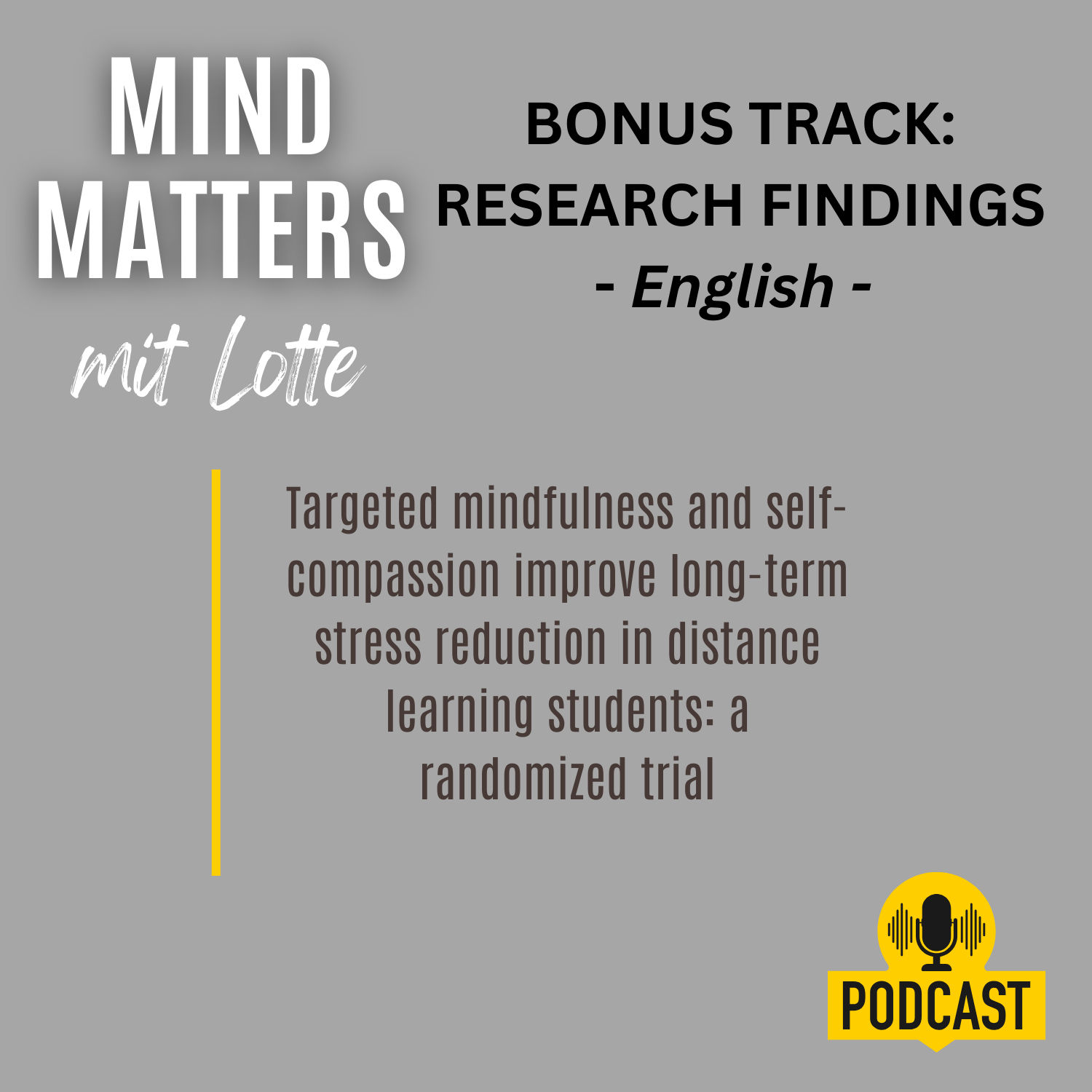 BONUS: Mindfulness or Compassion & Gratitude Training. What is better against stress?