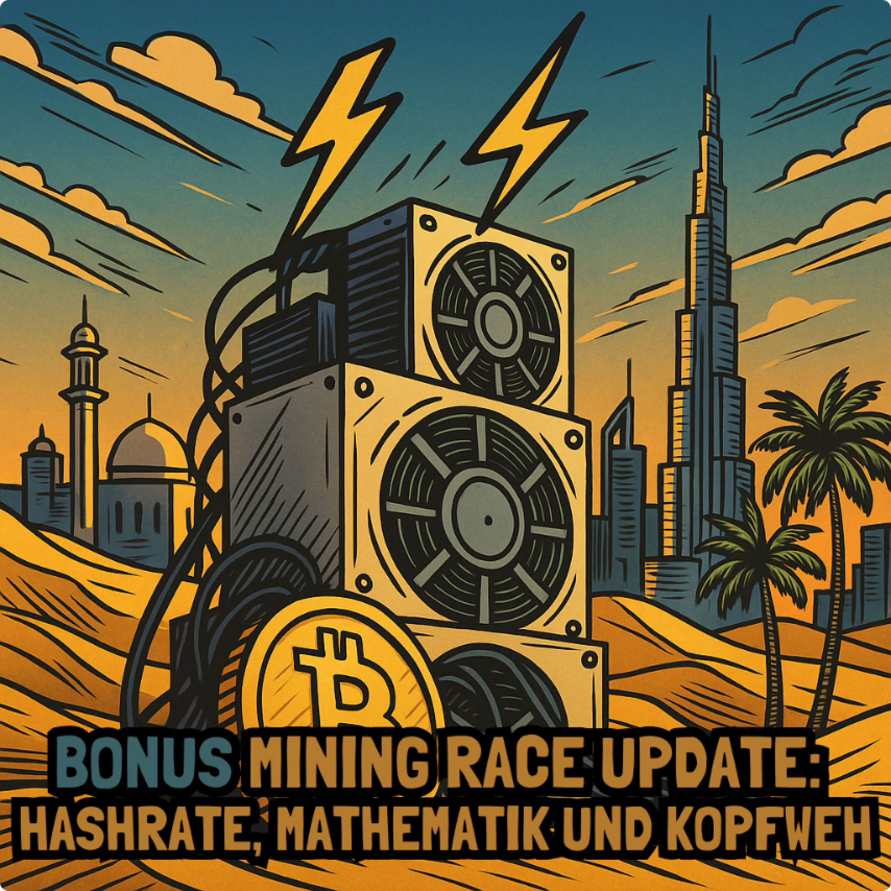 Bonus - Mining Race Update: Hashrate, Mathematik und Kopfweh